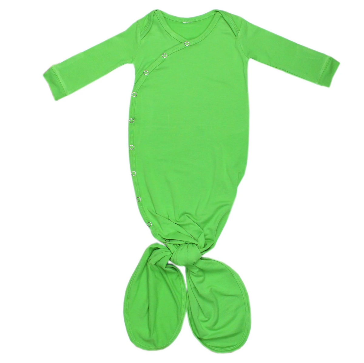 Copper Pearl New Born Knotted Gown | Lime