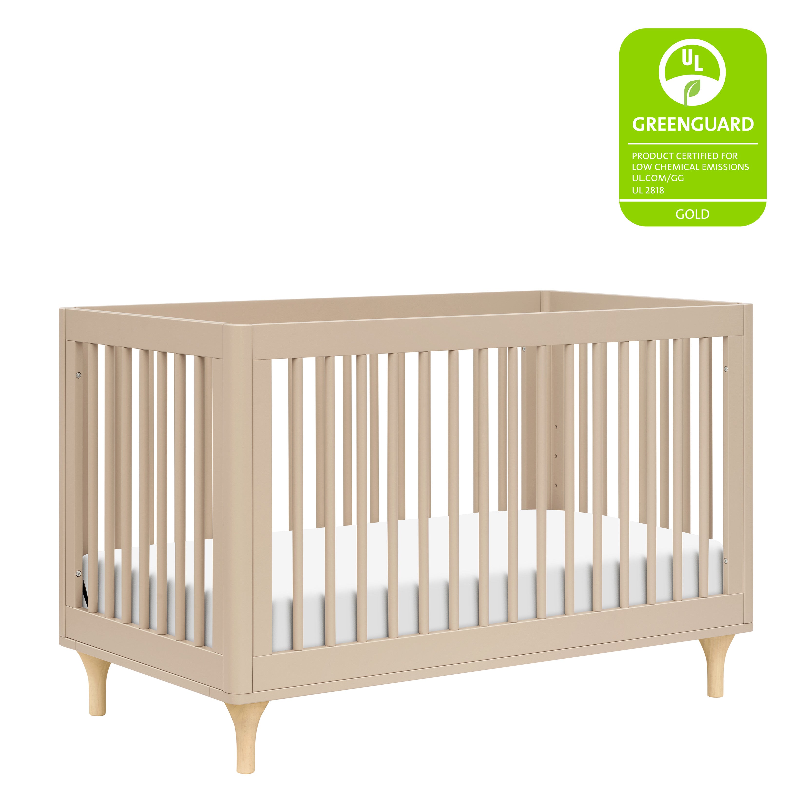 Babyletto Lolly 3-in-1 Convertible Crib with Toddler Bed Conversion Kit