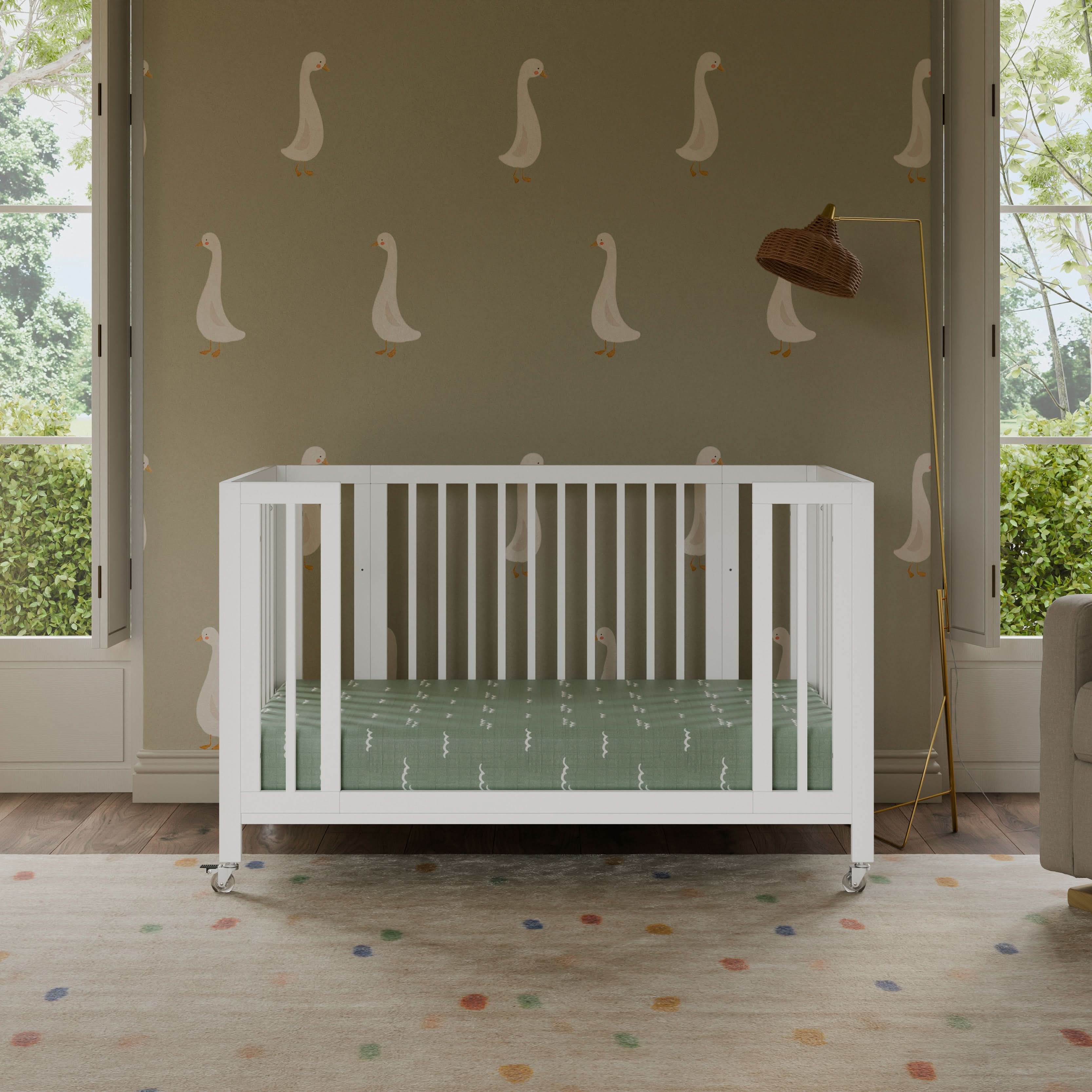 Babyletto Rolli 9-in-1 Convertible All-Stages® Crib with Bassinet & Toddler Bed Conversion Kits