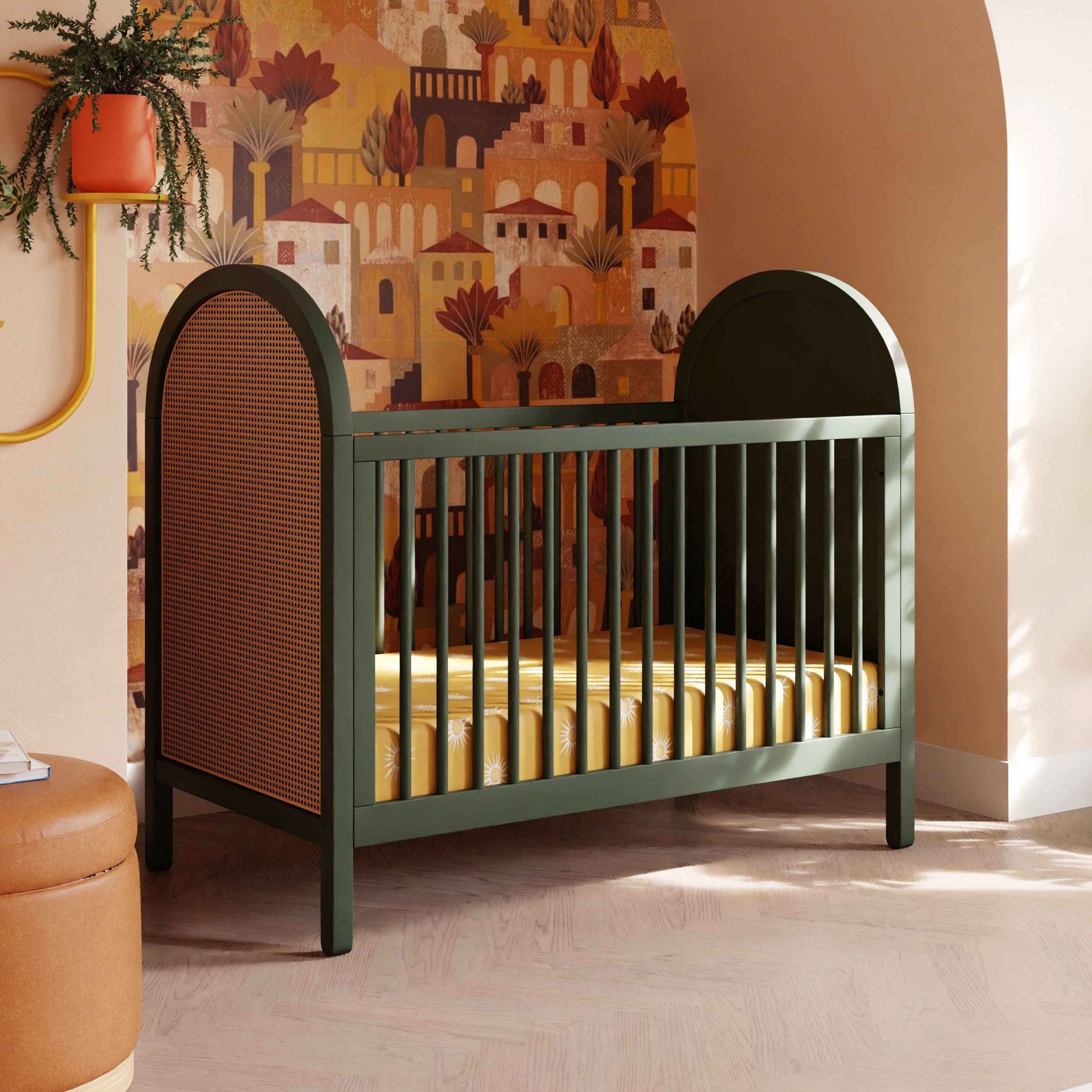 Babyletto Bondi Cane 3-in-1 Convertible Crib with Toddler Bed Conversion Kit
