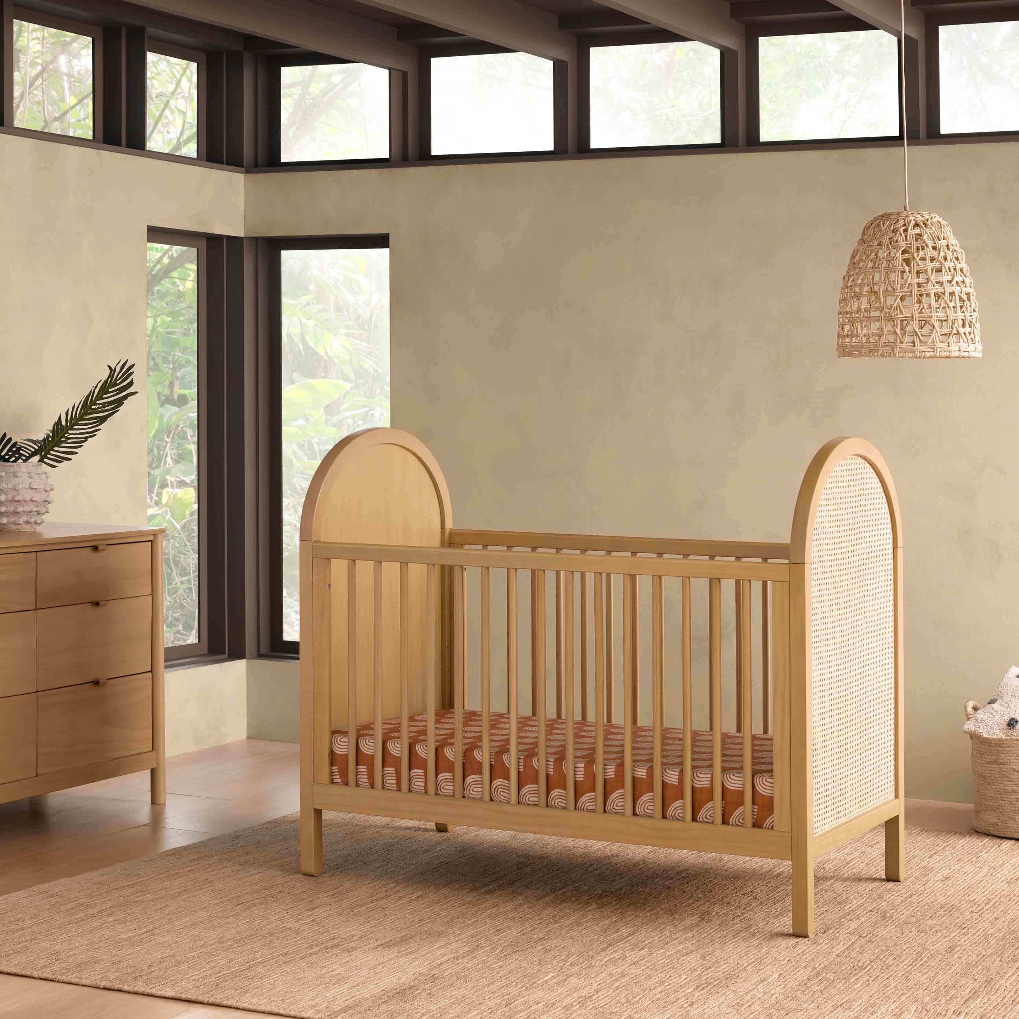 Babyletto Bondi Cane 3-in-1 Convertible Crib with Toddler Bed Conversion Kit