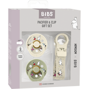 BIBS x Moomin Colour Pacifier & Loop Clip Gift Set