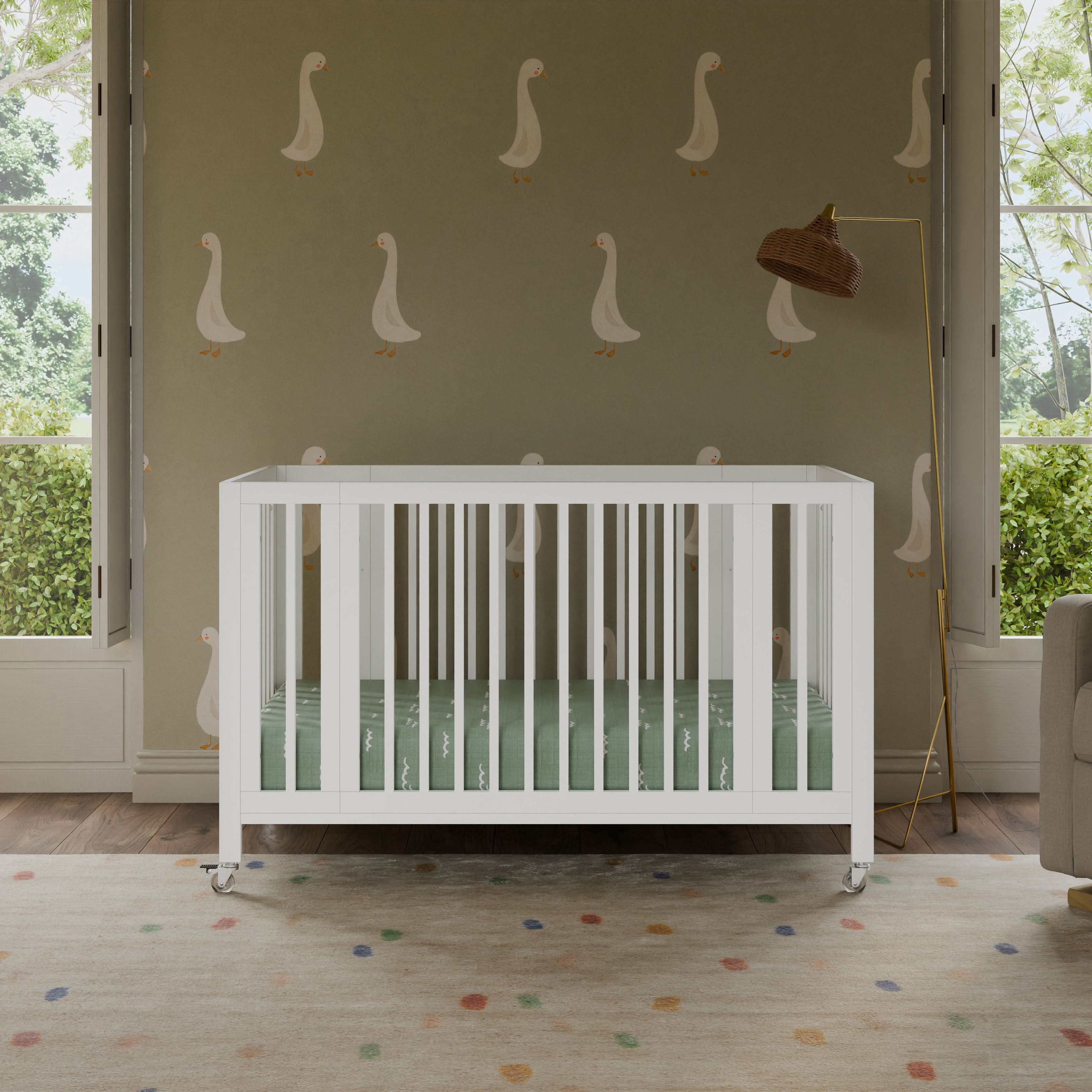 Babyletto Rolli 9-in-1 Convertible All-Stages® Crib with Bassinet & Toddler Bed Conversion Kits