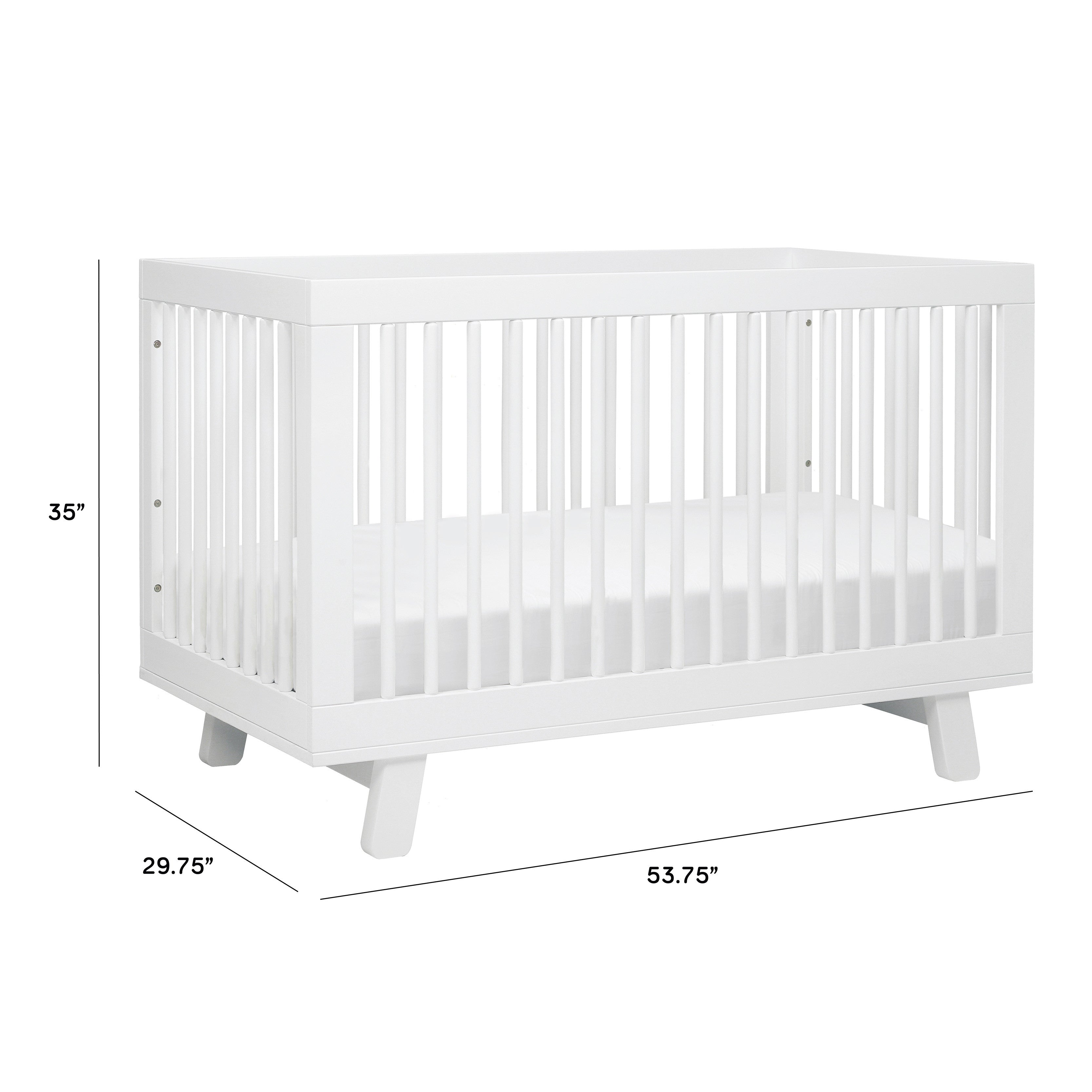 Babyletto Hudson 3-in-1 Convertible Crib with Toddler Bed Conversion Kit