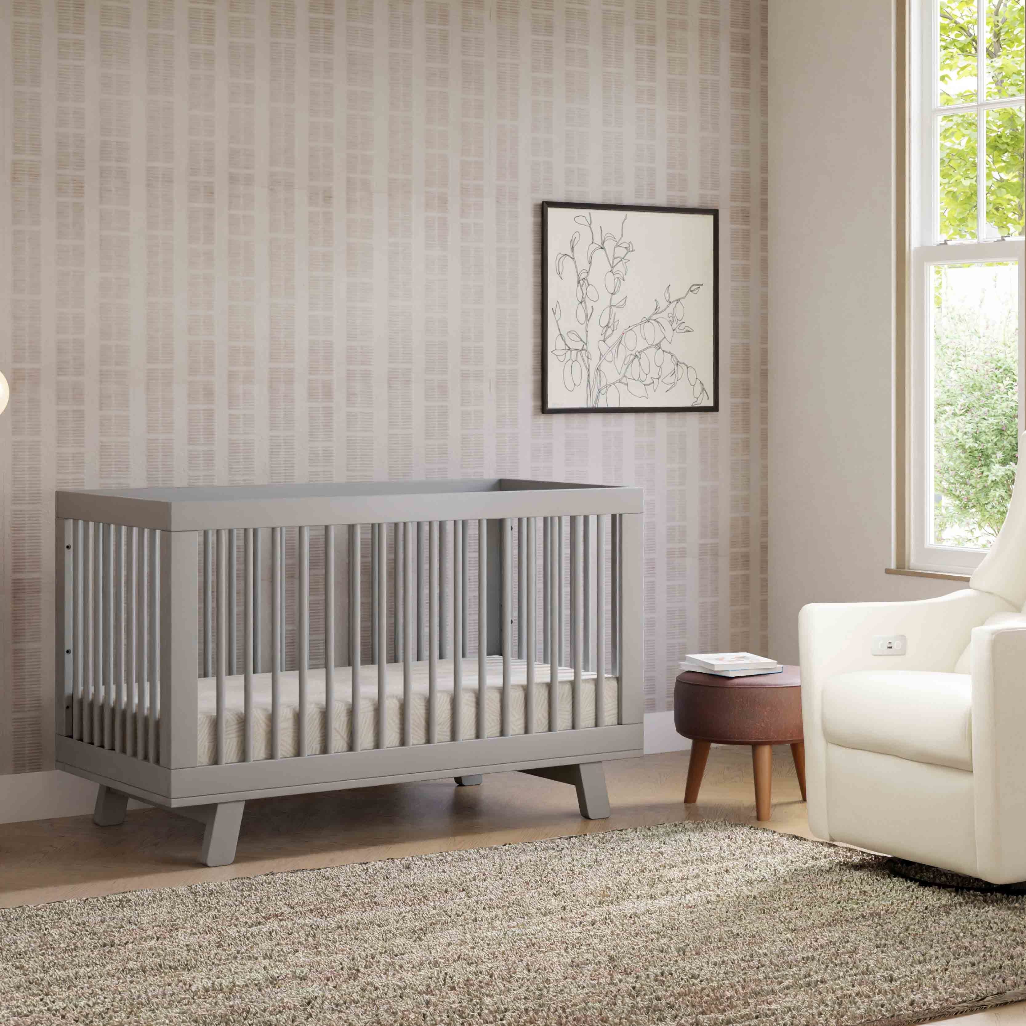 Babyletto Hudson 3-in-1 Convertible Crib with Toddler Bed Conversion Kit