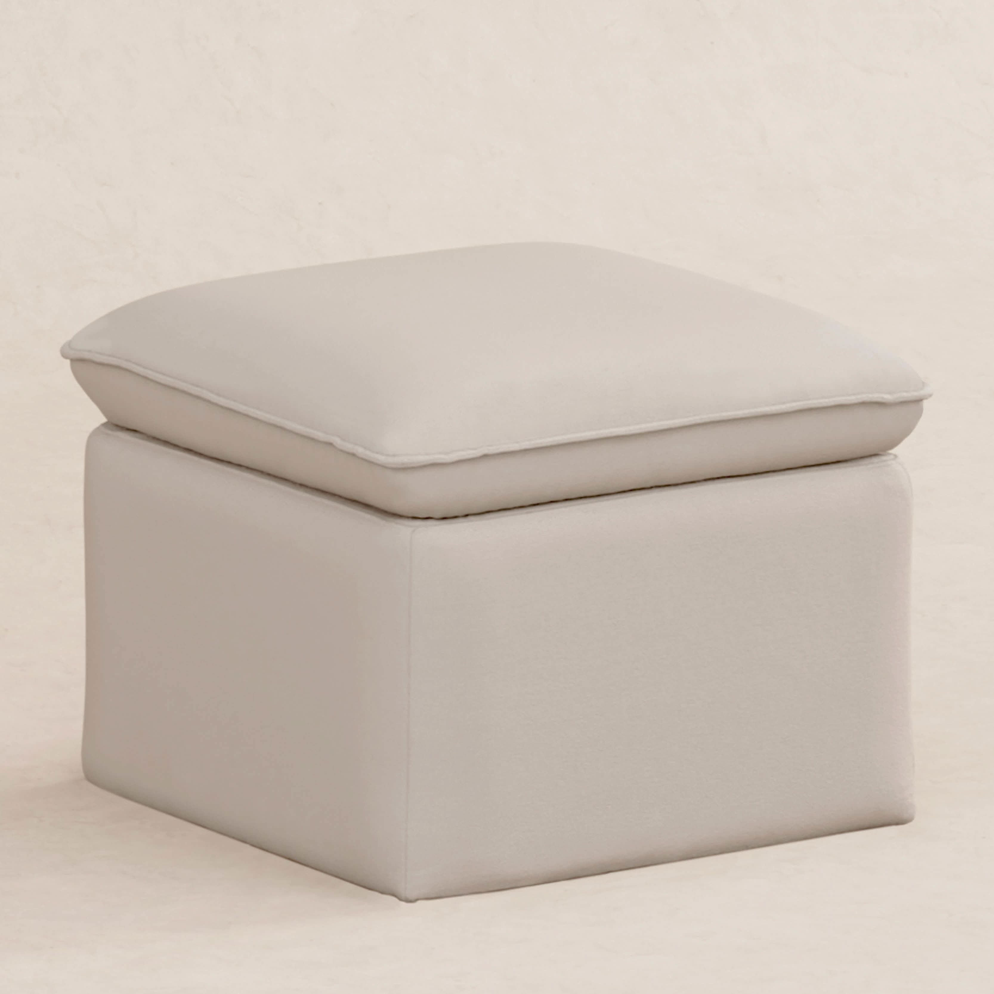 Babyletto Cali Storage Ottoman in Eco-Performance Fabric | Water Repellent & Stain Resistant