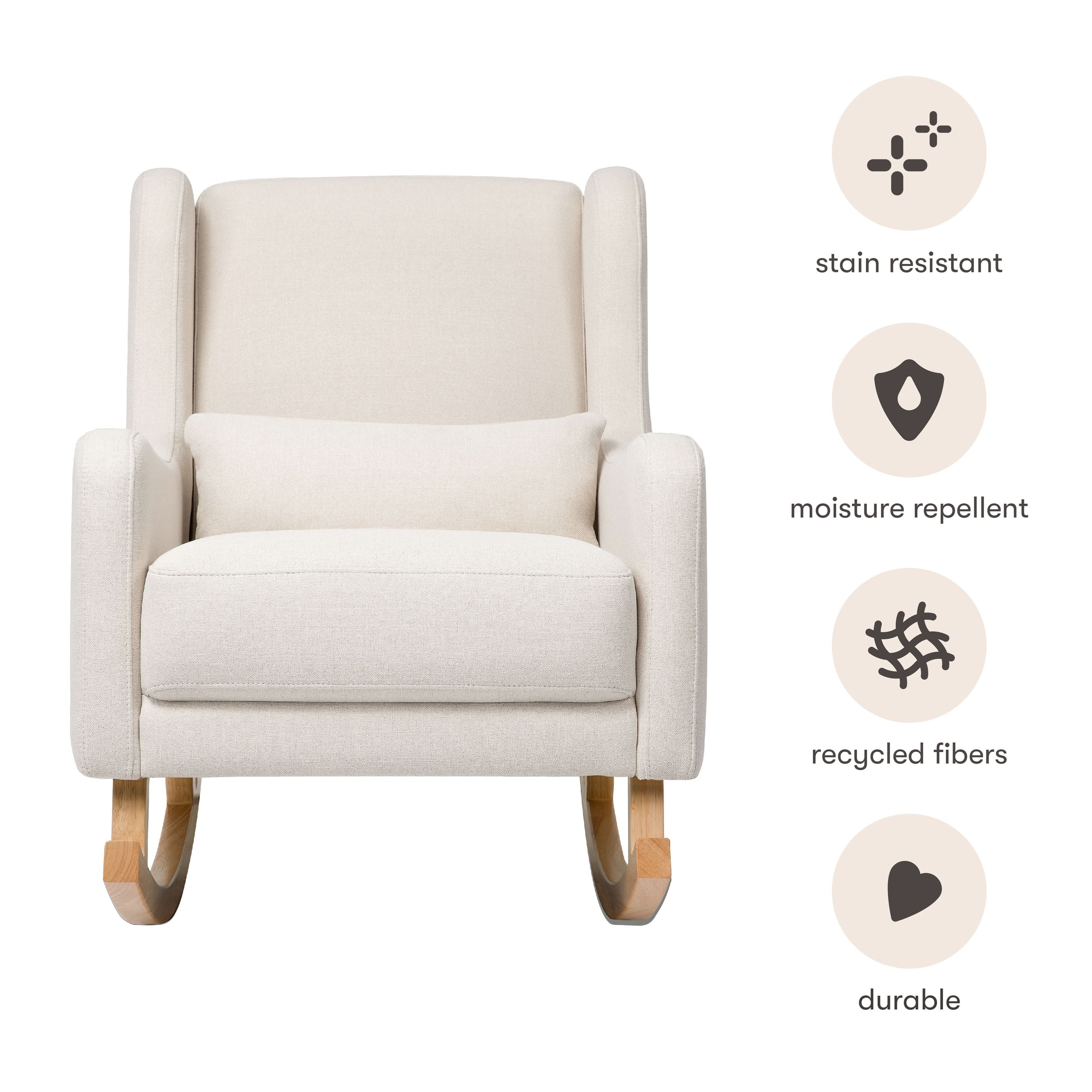 Babyletto Kai Rocker in Eco-Performance Fabric | Water Repellent & Stain Resistant