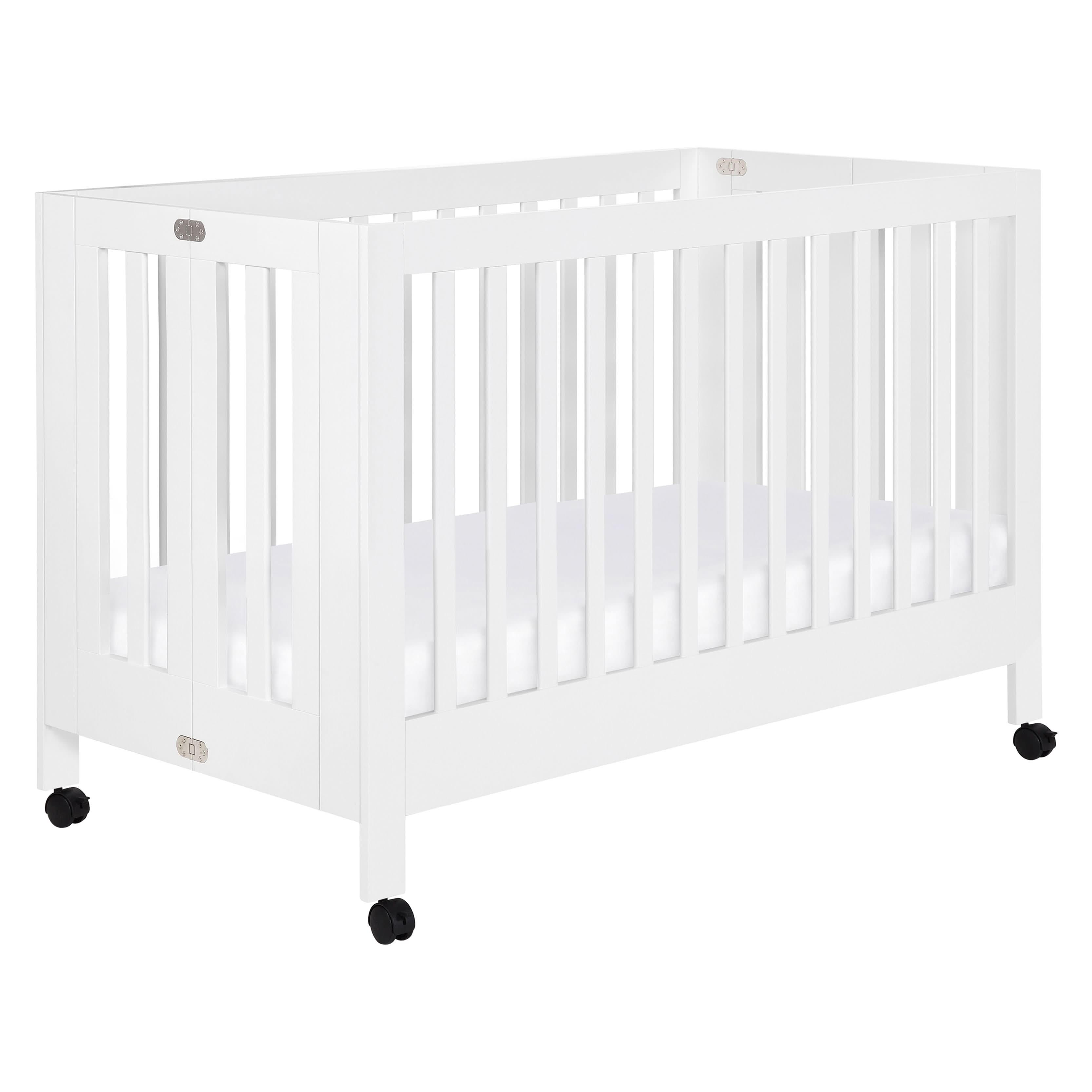 Babyletto Maki Portable Folding Crib with Toddler Bed Conversion Kit