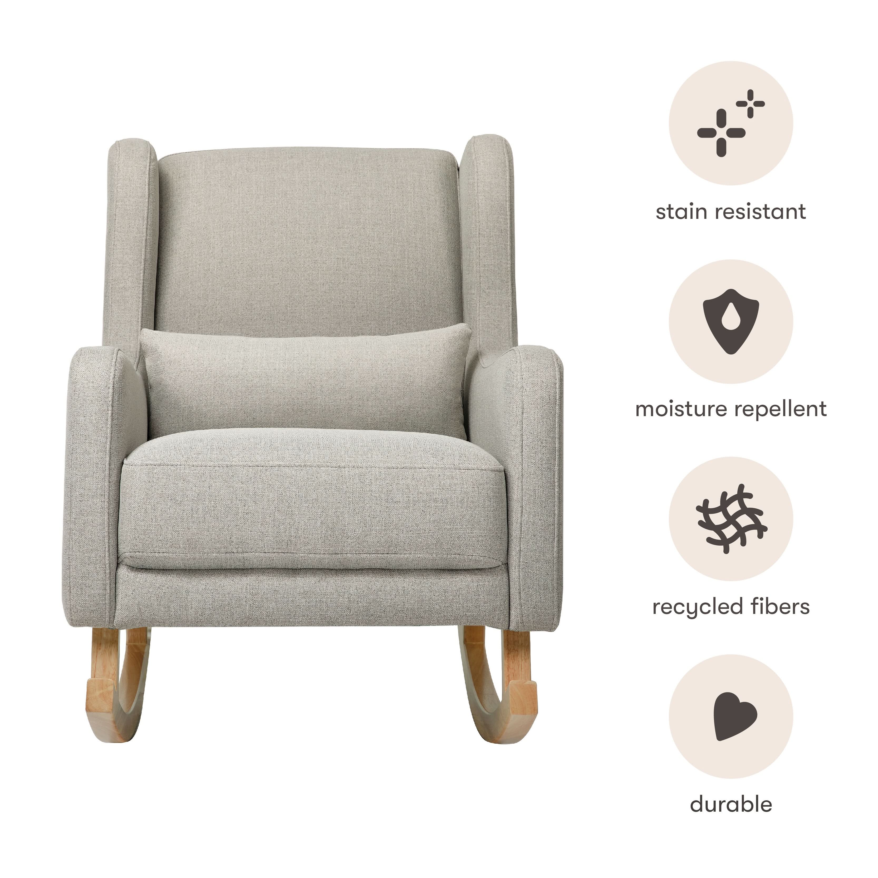 Babyletto Kai Rocker in Eco-Performance Fabric | Water Repellent & Stain Resistant