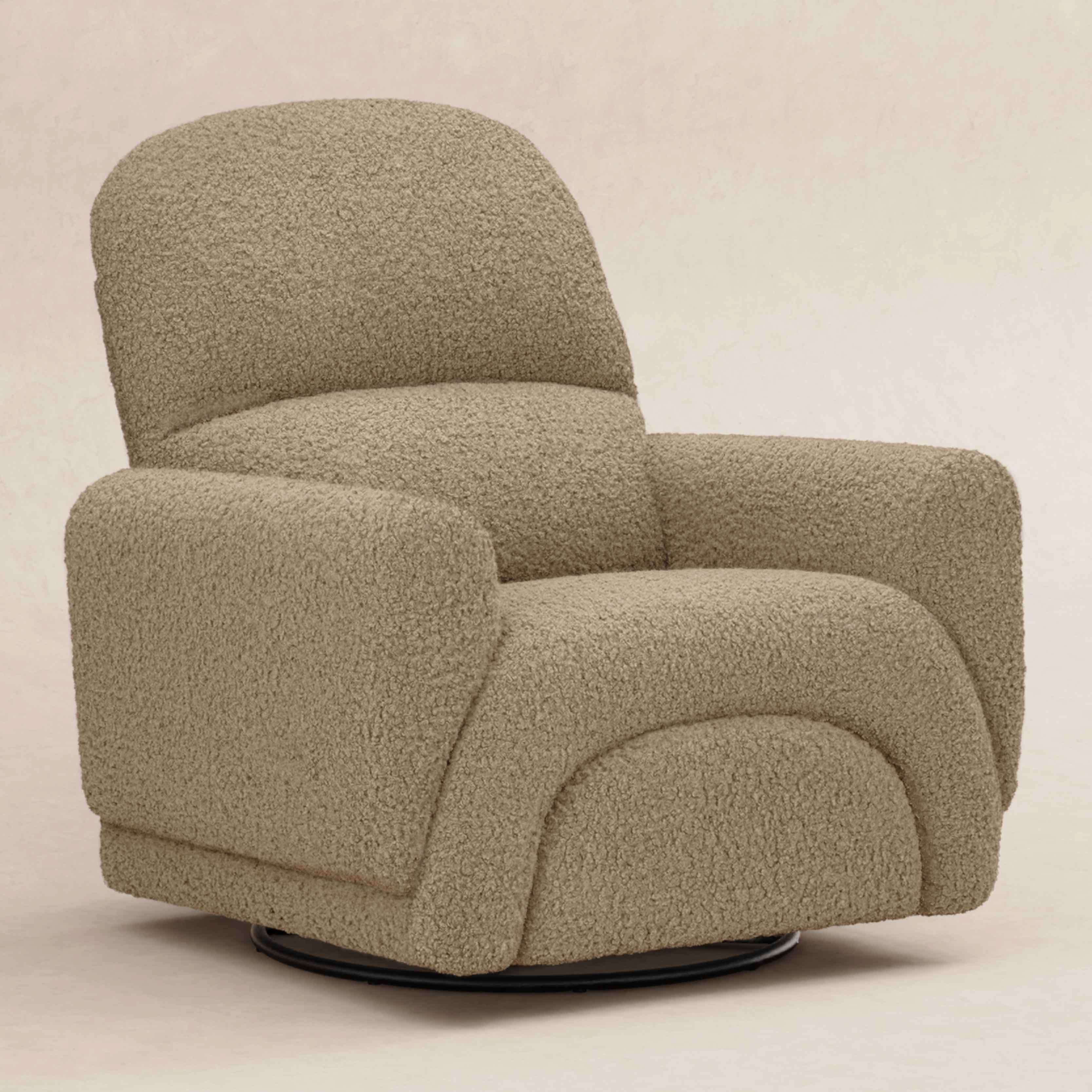 Babyletto Rainbow Recliner and Swivel Glider in Teddy Loop