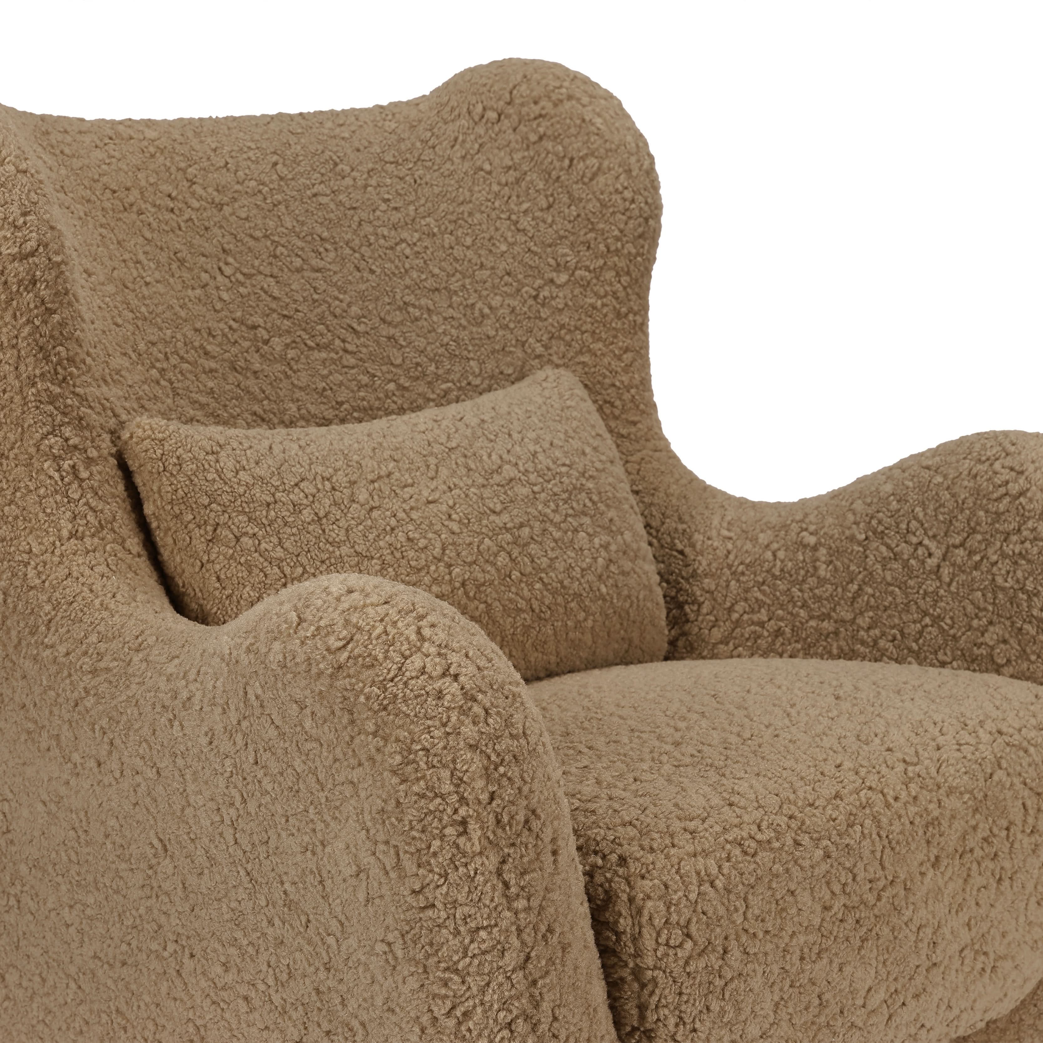 Babyletto Solstice Swivel Glider in Shearling