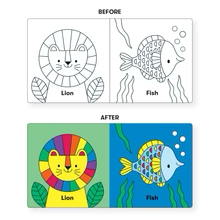 Mudpuppy Wild Rainbow Color Magic Bath Book
