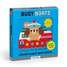 Mudpuppy Busy Boats Color Magic Bath Book