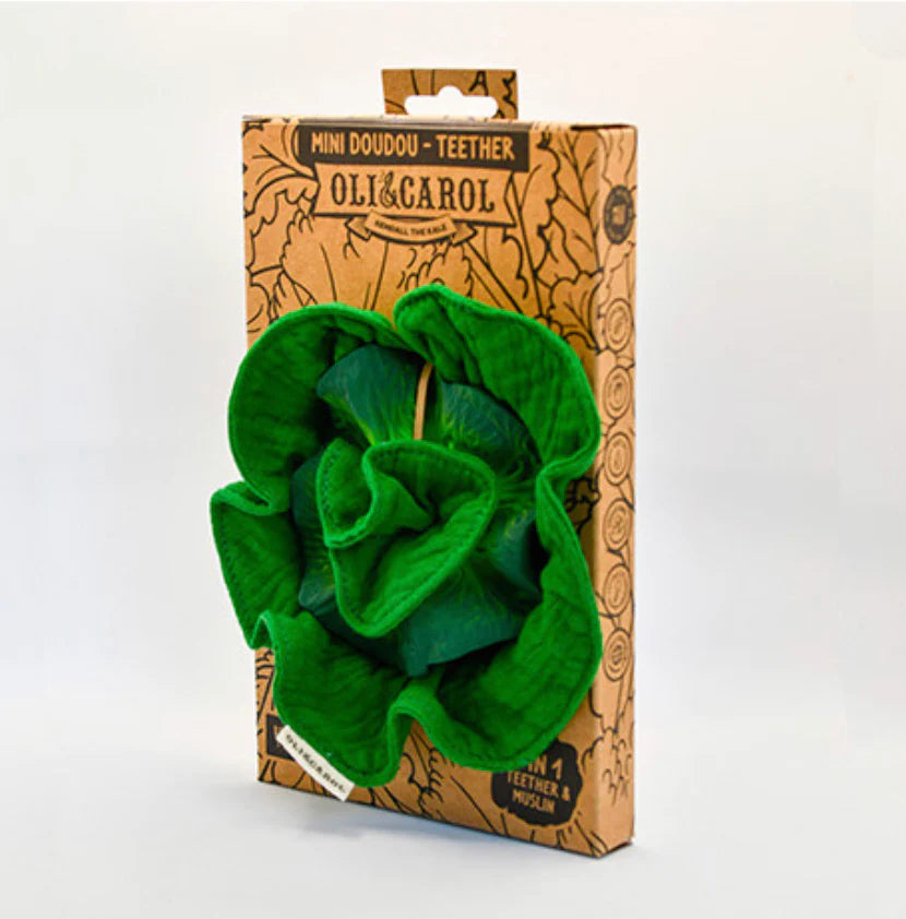Oli & Carol US - Kendall the Kale Mini DouDou Teether