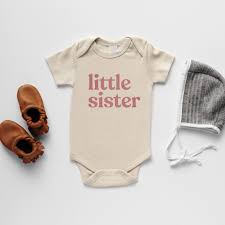 Gladfolk Organic Little Sister Baby Bodysuit