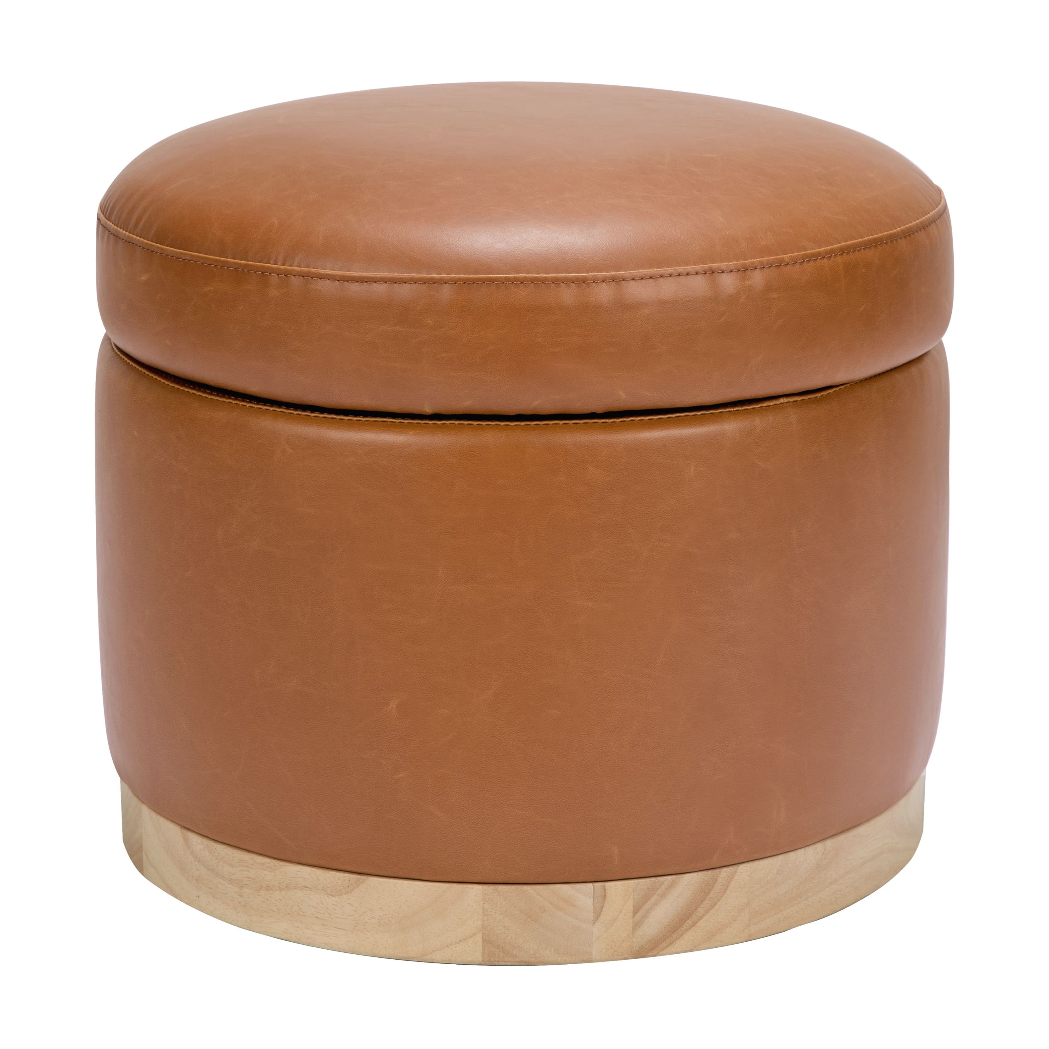 Babyletto Naka Storage Ottoman in Vegan Leather