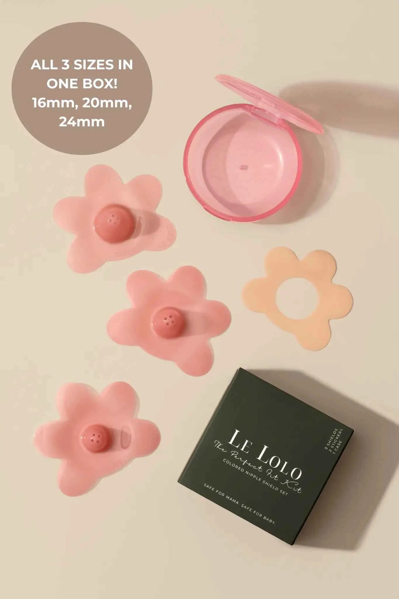 Le Lolo "THE PERFECT FIT KIT" NIPPLE SHIELD SET