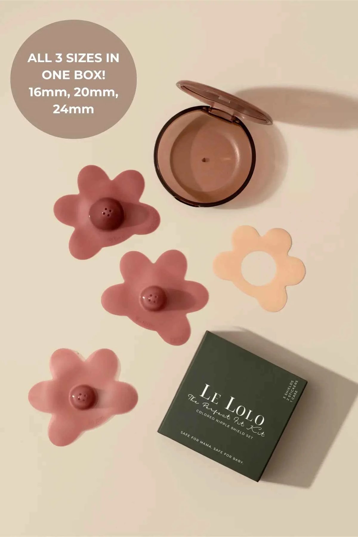 Le Lolo "THE PERFECT FIT KIT" NIPPLE SHIELD SET