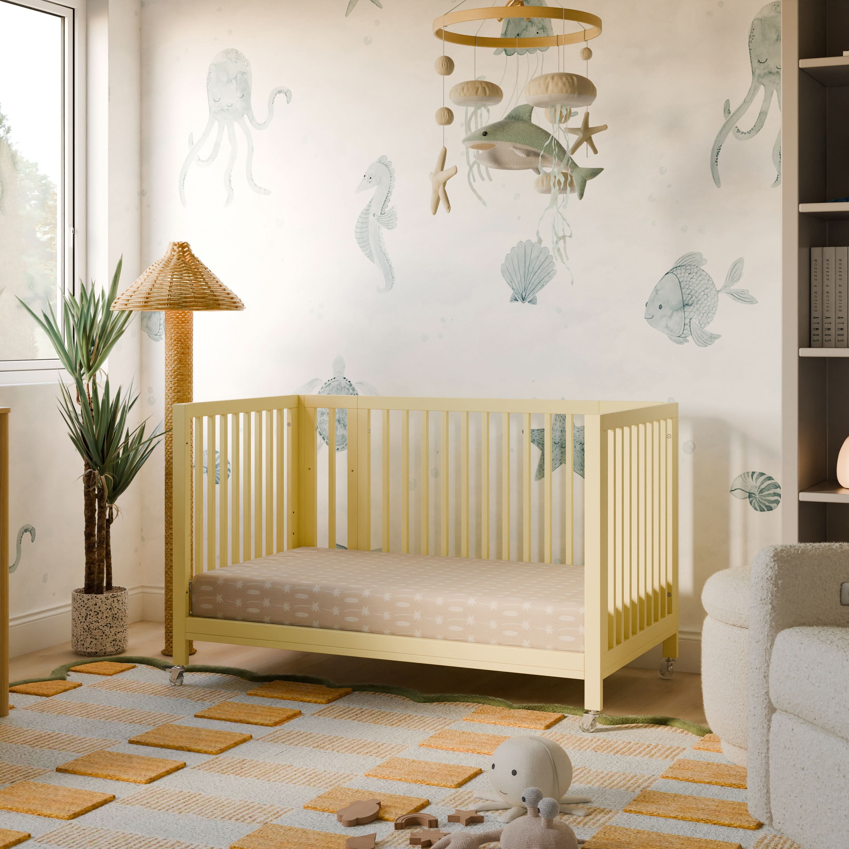 Babyletto Rolli 9-in-1 Convertible All-Stages® Crib with Bassinet & Toddler Bed Conversion Kits