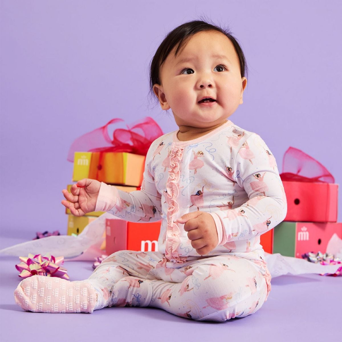 Magnetic Me Pretty Plies Modal Magnetic Parent Favorite Footie With Ruffles