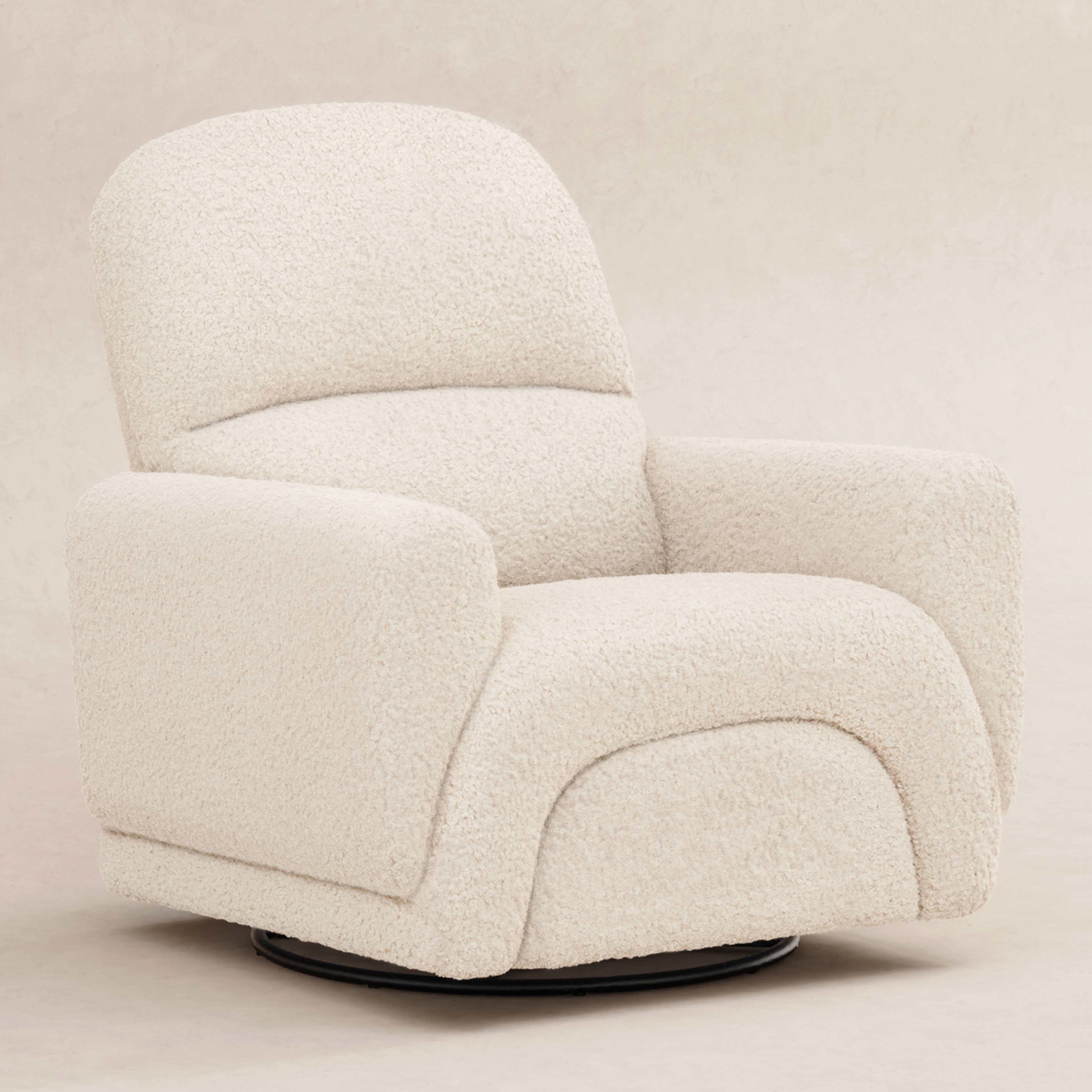 Babyletto Rainbow Recliner and Swivel Glider in Teddy Loop
