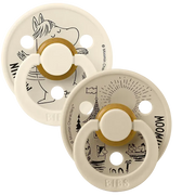BIBS x Moomin Colour Pacifiers 2 pack Snorkmaiden | Ivory/Vanilla