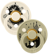 BIBS x Moomin Colour Pacifiers 2 pack Stinky | Ivory/Khaki