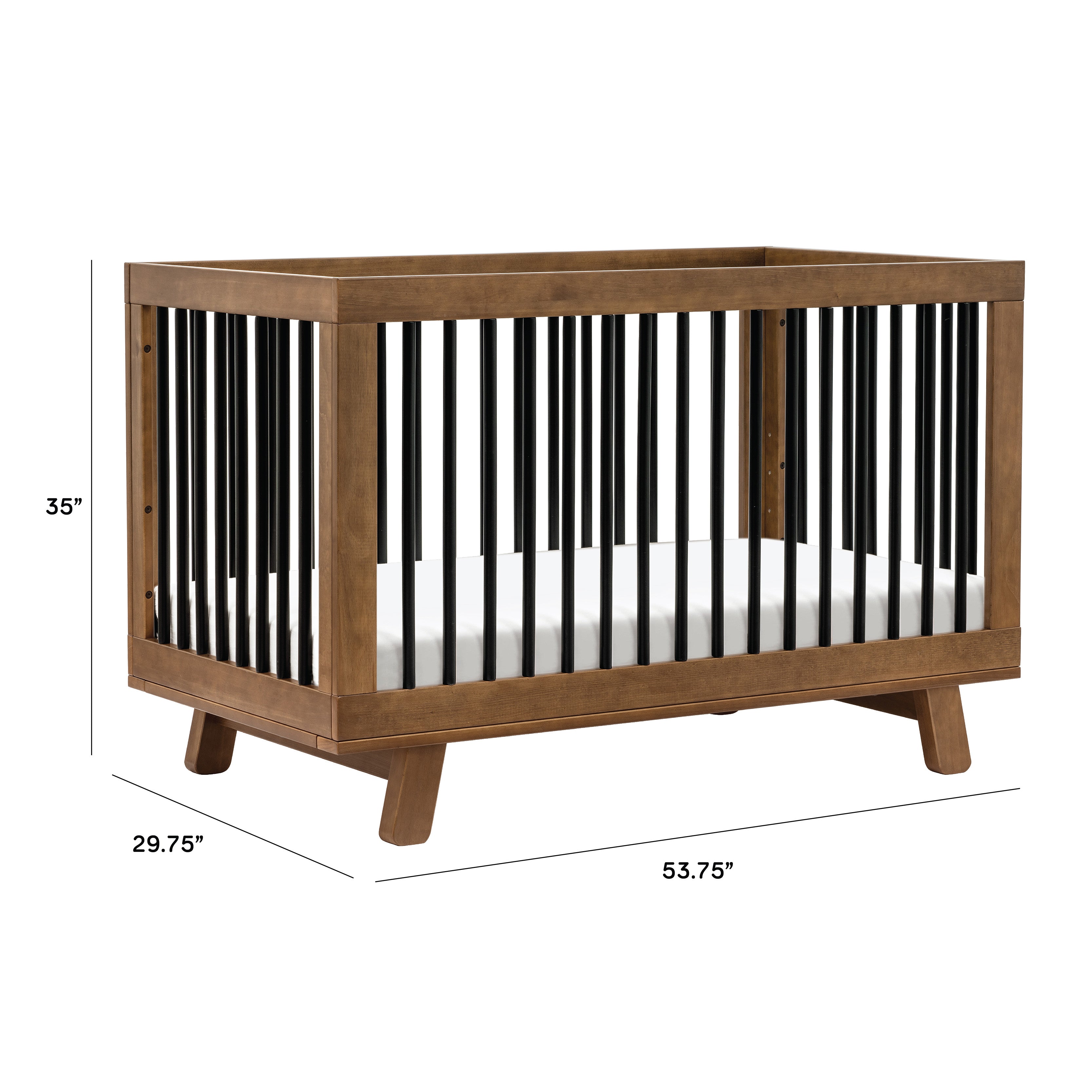 Babyletto Hudson 3-in-1 Convertible Crib with Toddler Bed Conversion Kit