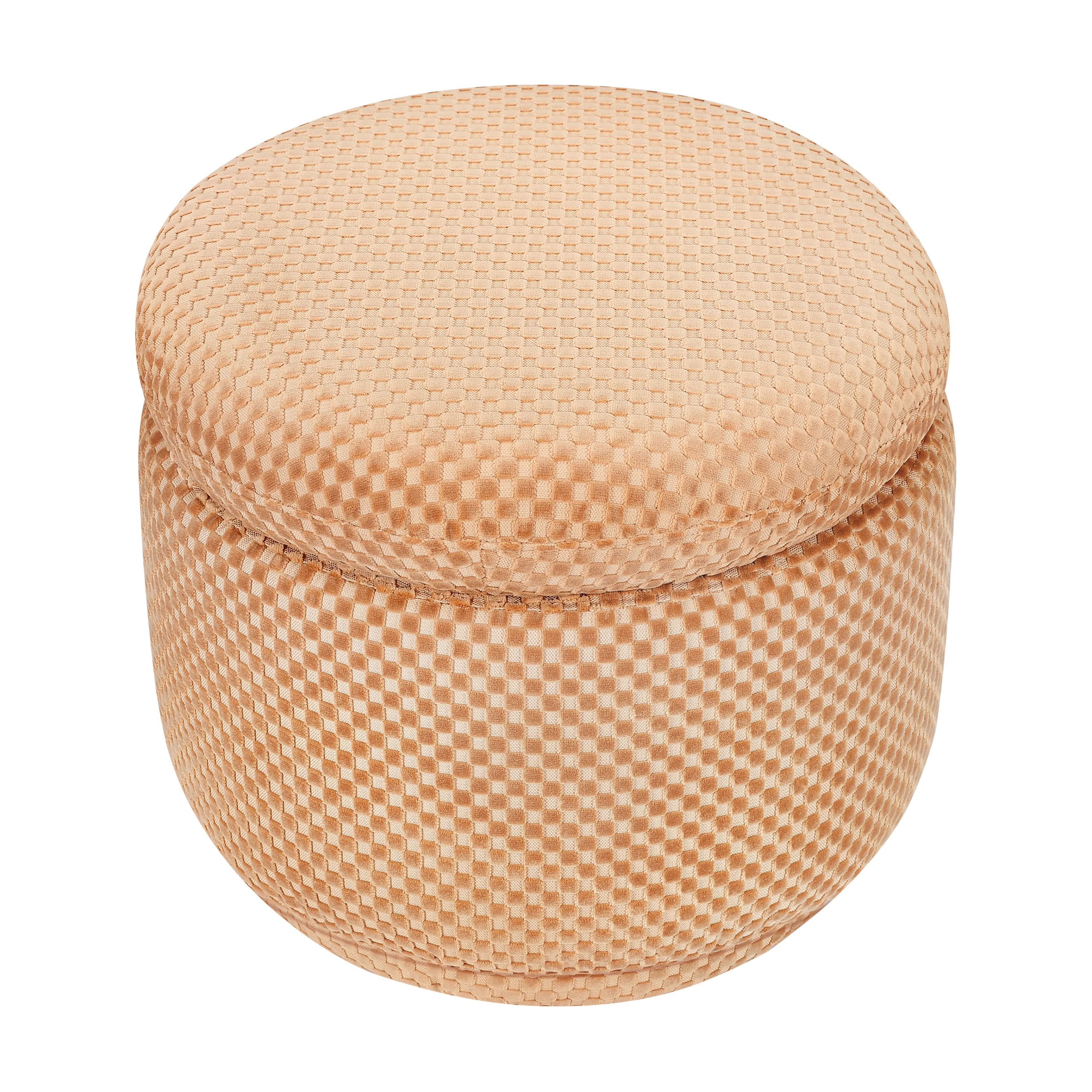 Babyletto Enoki Storage Ottoman in Velvet Checker