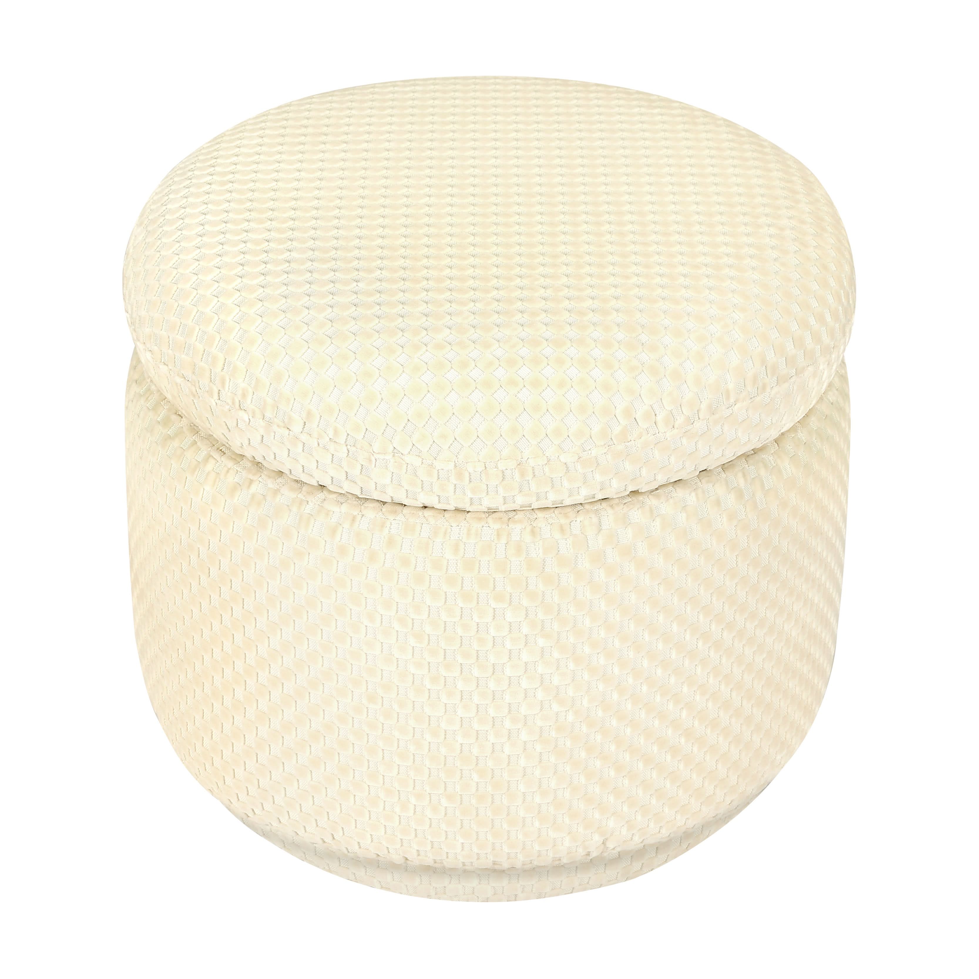Babyletto Enoki Storage Ottoman in Velvet Checker