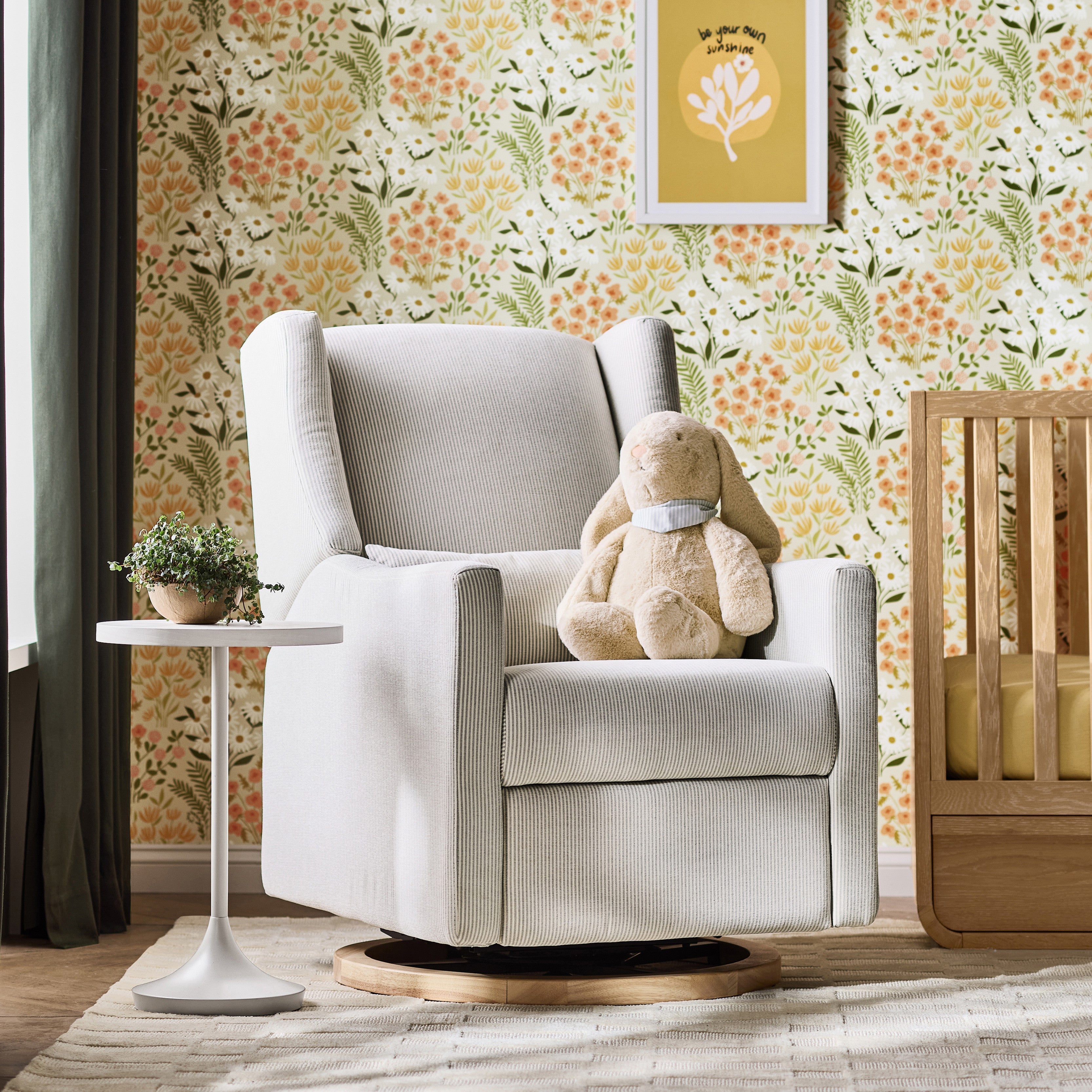 Babyletto Kiwi Electronic Recliner and Swivel Glider with USB port