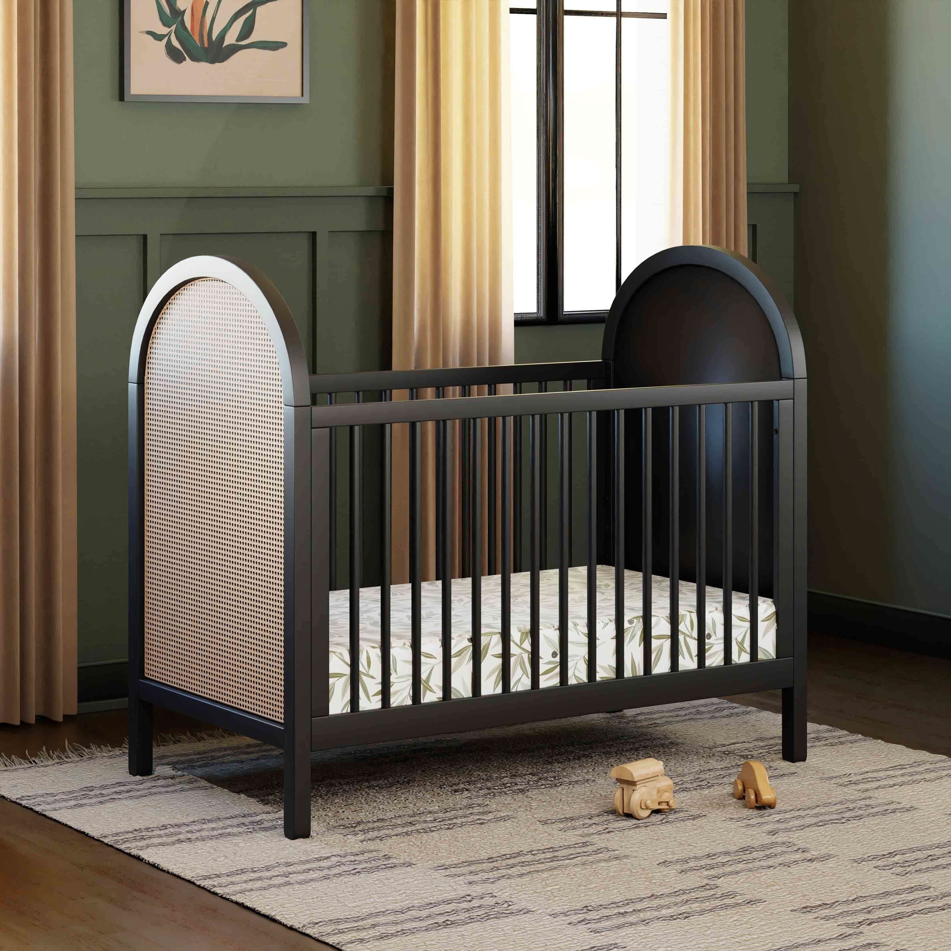 Babyletto Bondi Cane 3-in-1 Convertible Crib with Toddler Bed Conversion Kit