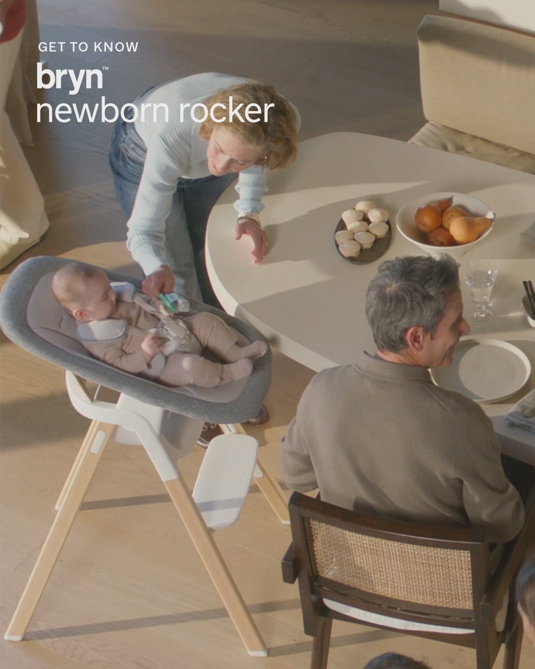 Load video: Nuna BRYN Newborn Rocker