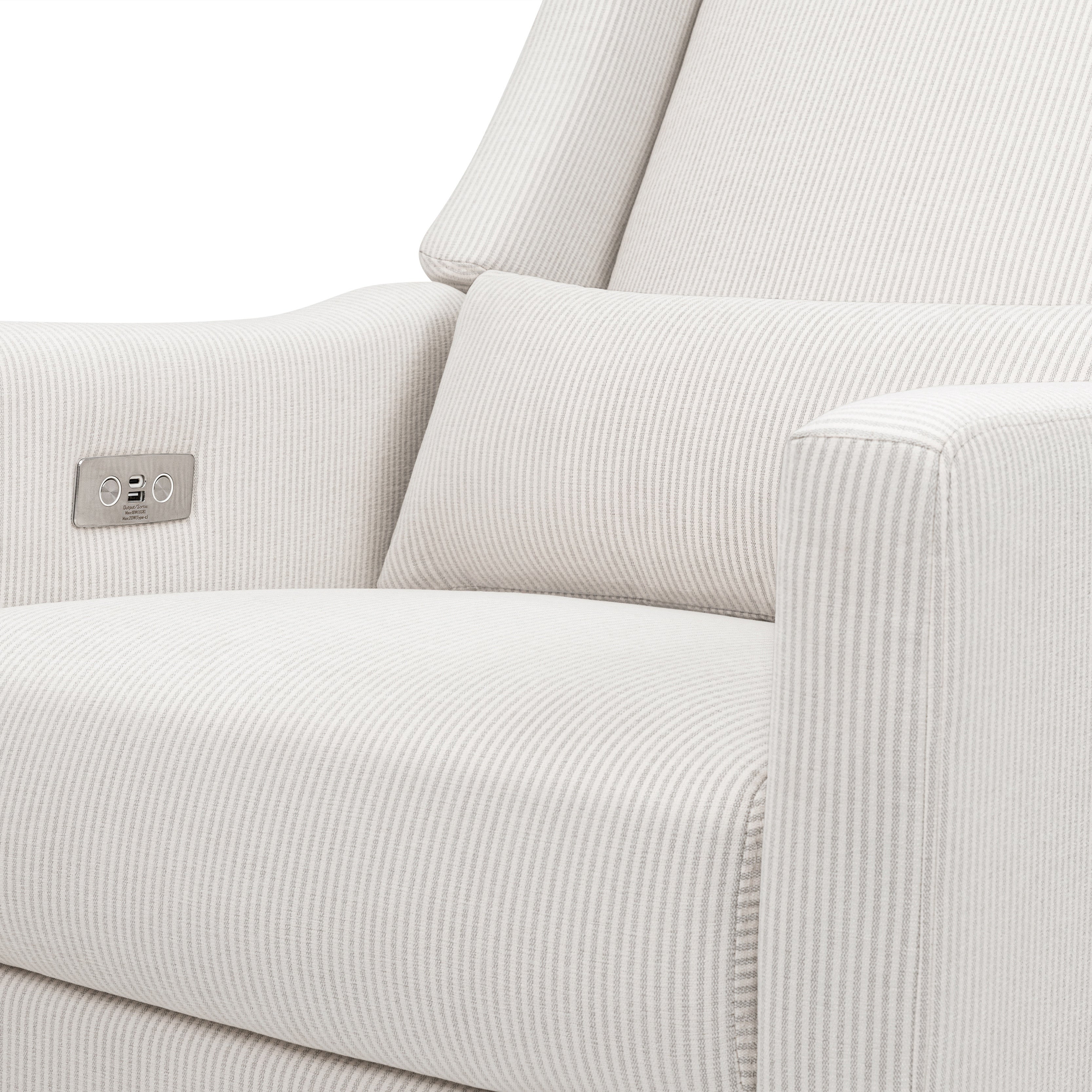 Babyletto Kiwi Electronic Recliner and Swivel Glider with USB port