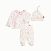 Magnetic Me Pink Baby Beats Modal Magnetic Take Me Home Kimono Set With Ruffle