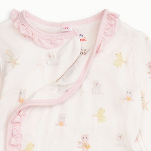 Magnetic Me Pink Baby Beats Modal Magnetic Take Me Home Kimono Set With Ruffle