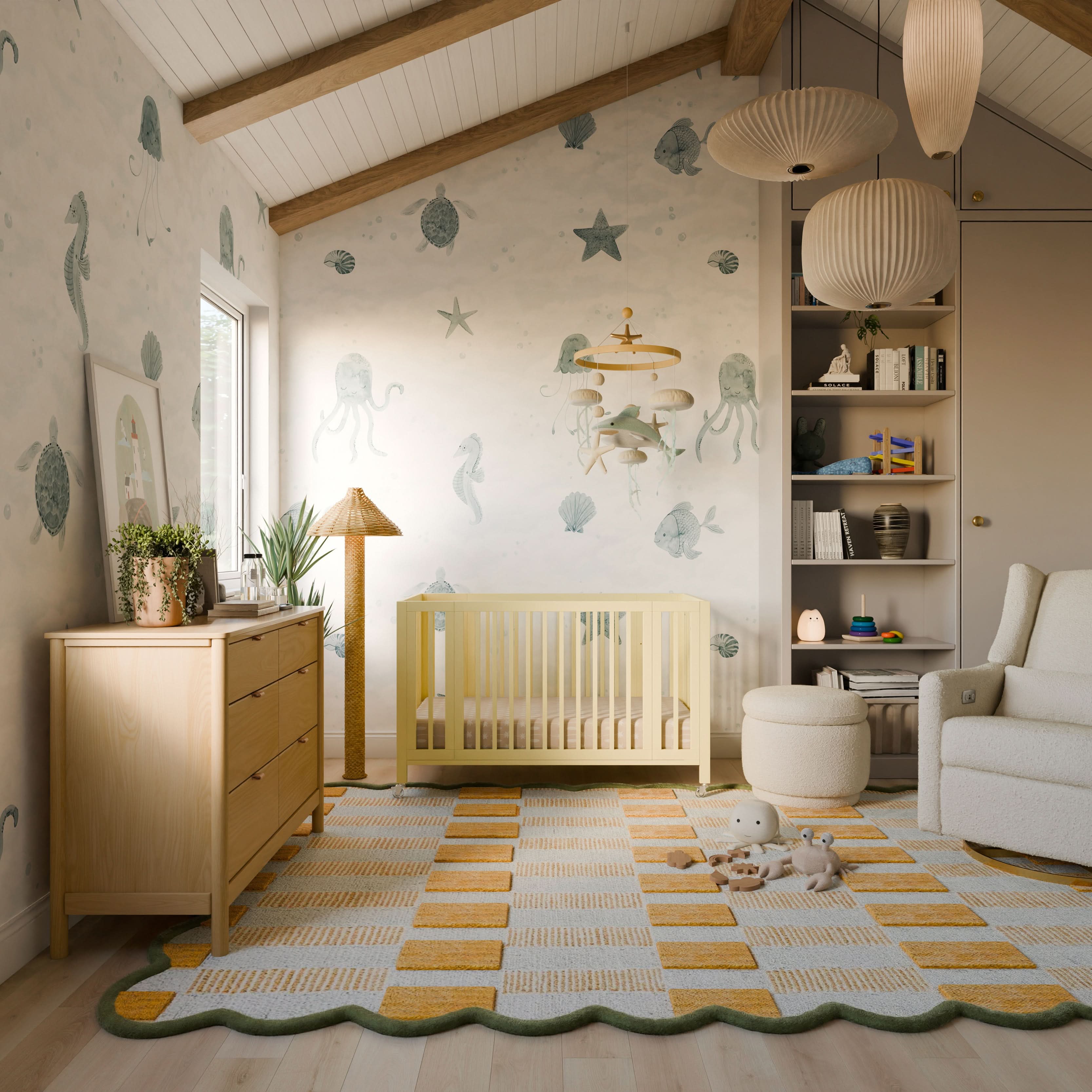 Babyletto Rolli 9-in-1 Convertible All-Stages® Crib with Bassinet & Toddler Bed Conversion Kits