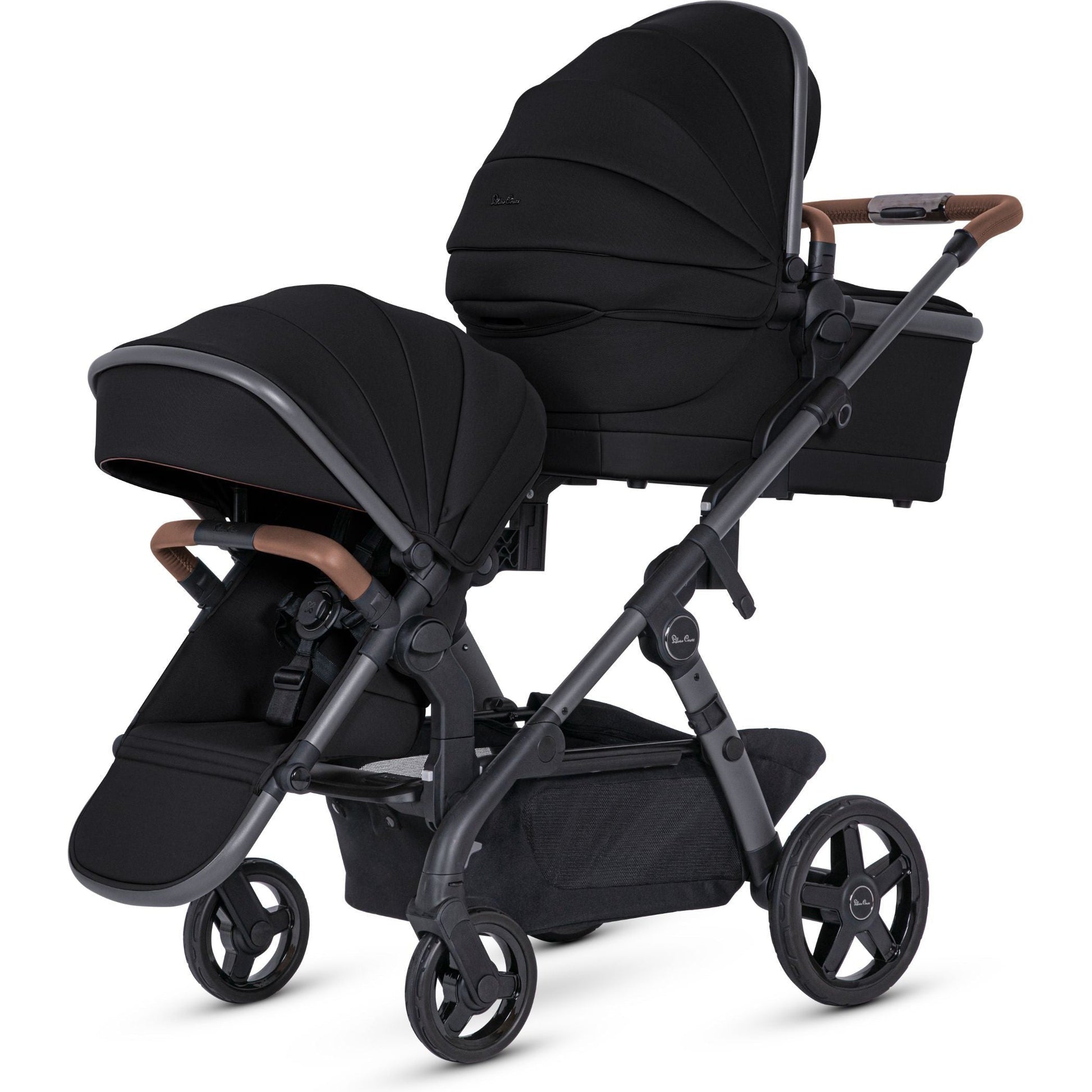 silver cross coast double stroller Silver Cross Wave 3 Single to Double Stroller Caramel