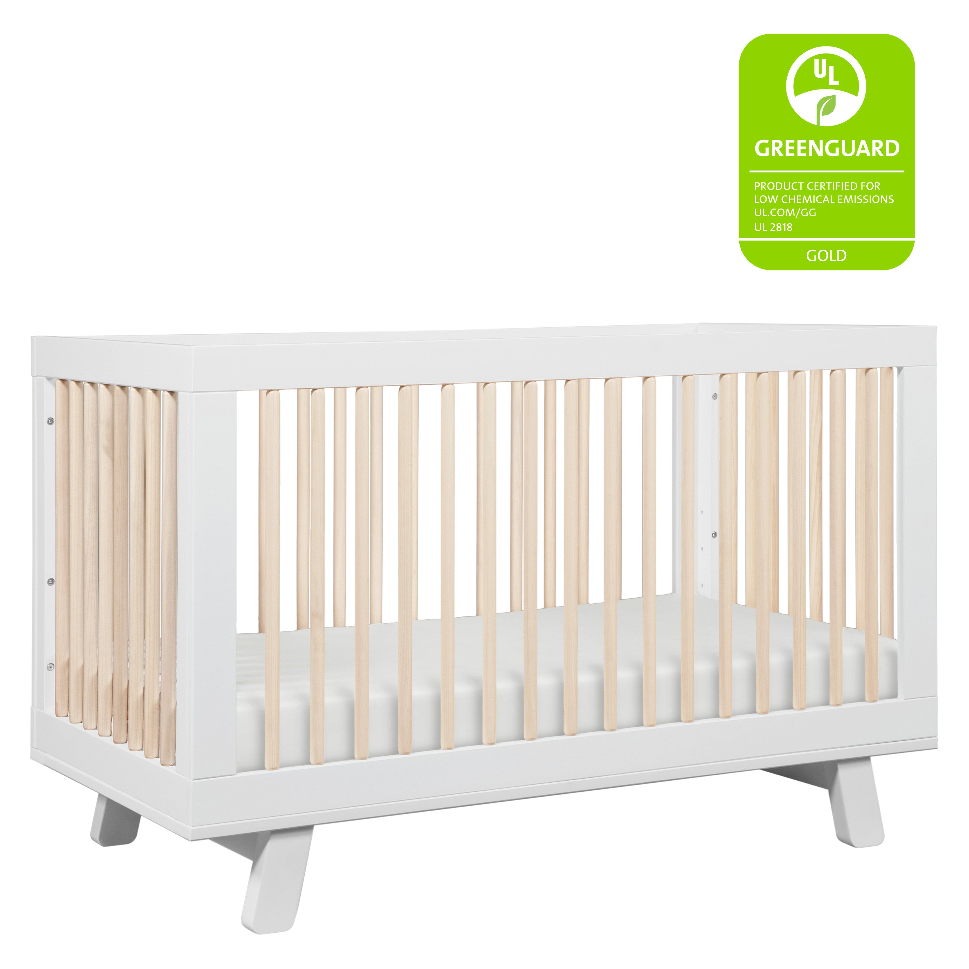 Babyletto Hudson 3-in-1 Convertible Crib with Toddler Bed Conversion Kit