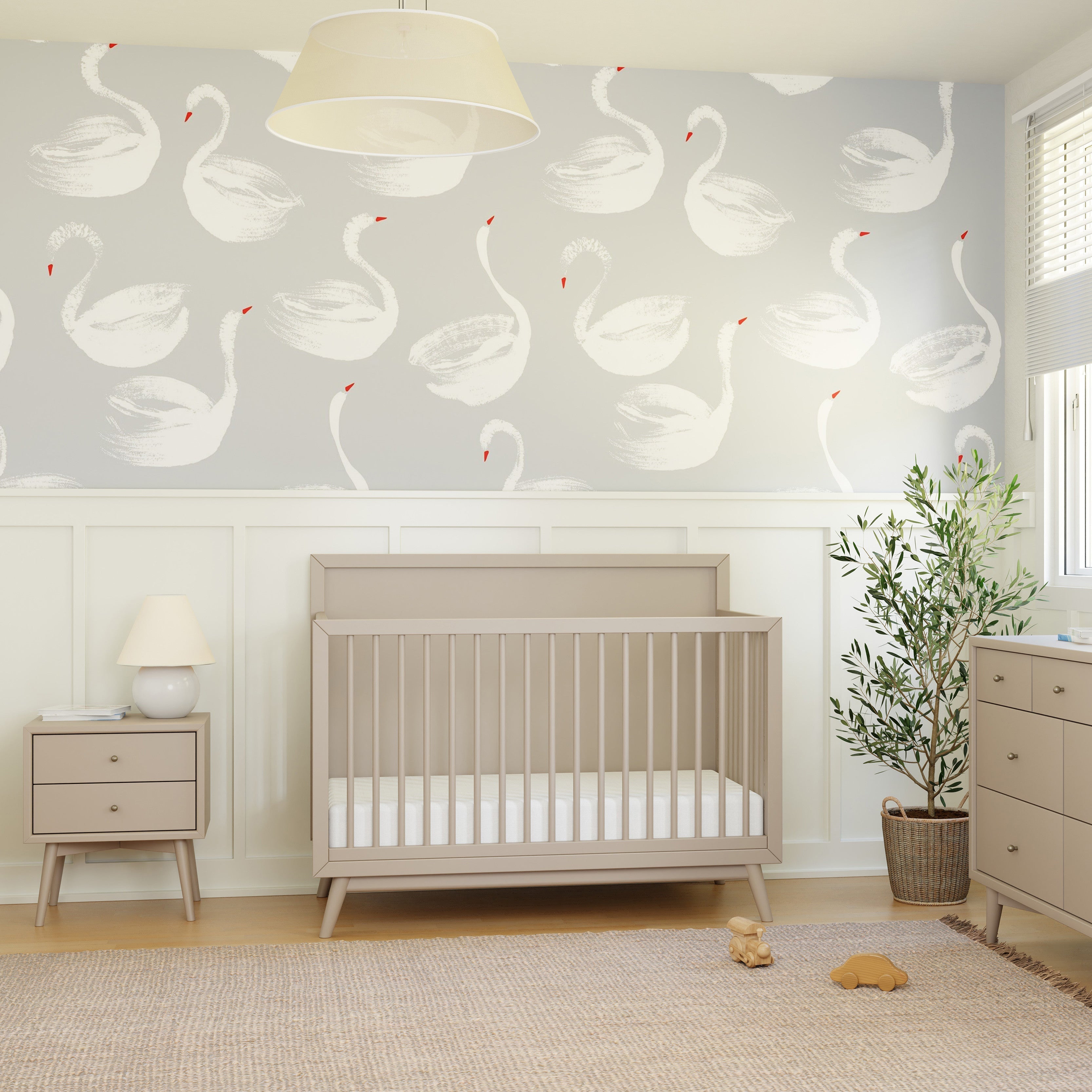 Babyletto Palma 4-in-1 Convertible Crib with Toddler Bed Conversion Kit