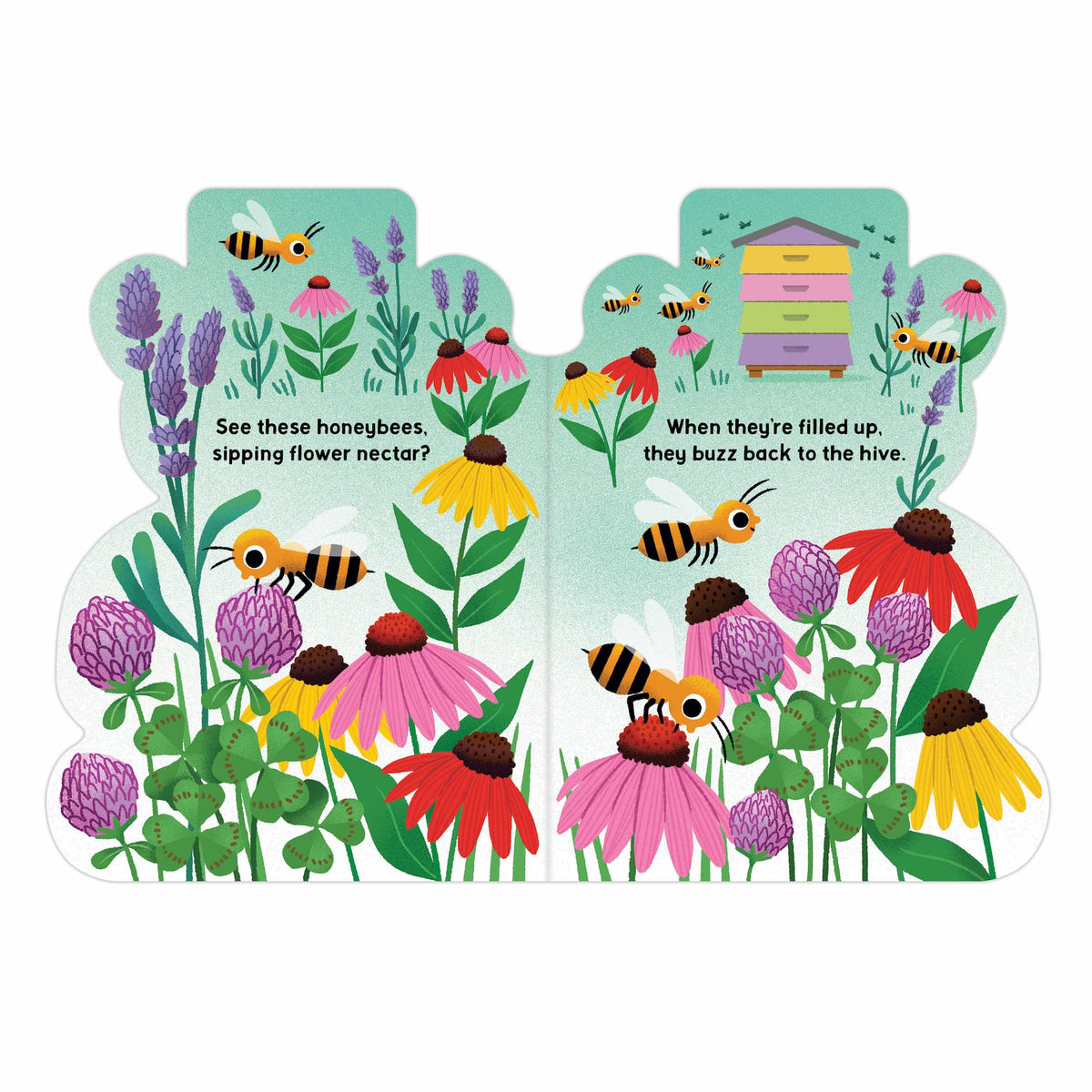 Mudpuppy Honey Bear Hive Book Board Shaped
