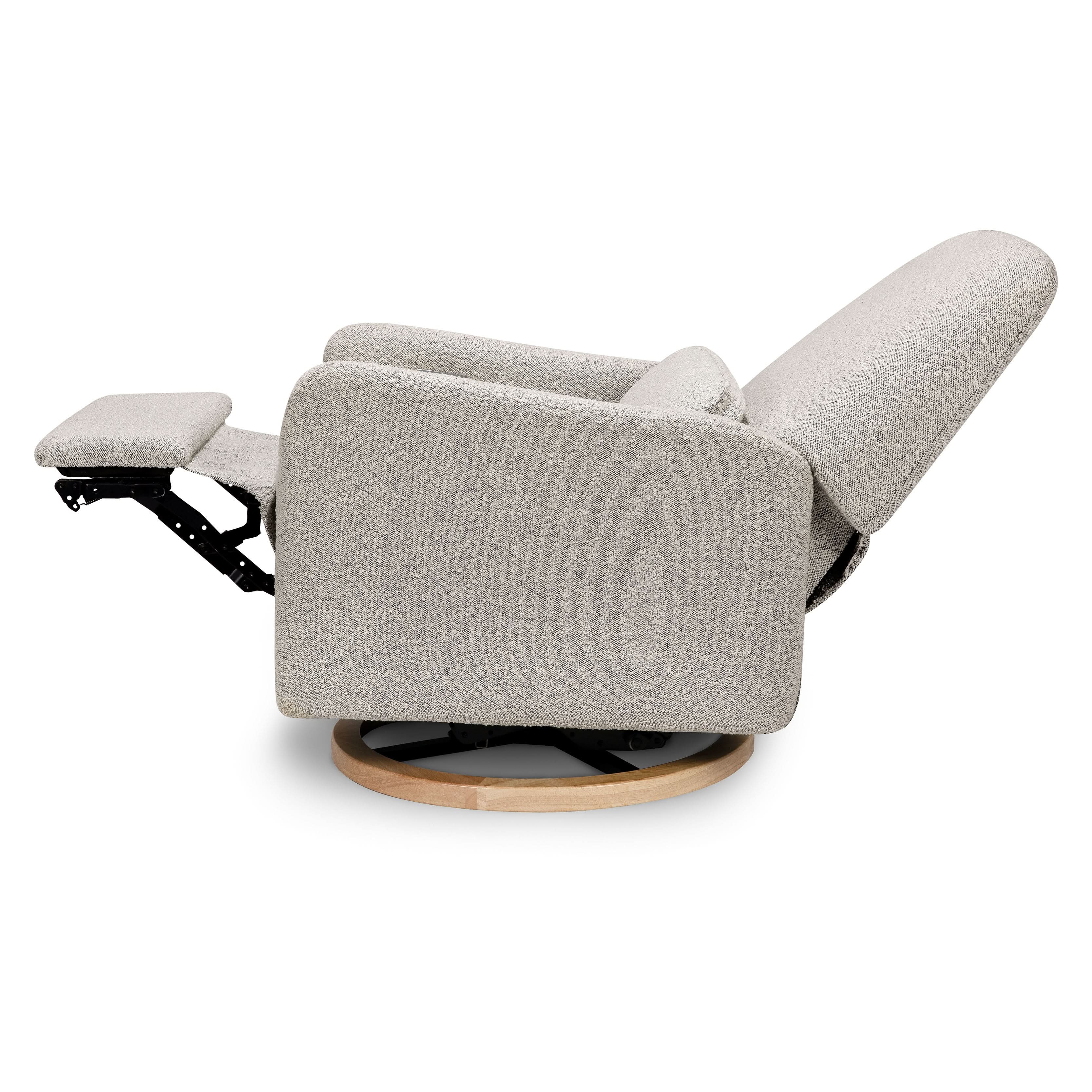 Babyletto Arc Electronic Recliner and Swivel Glider in Boucle with USB port