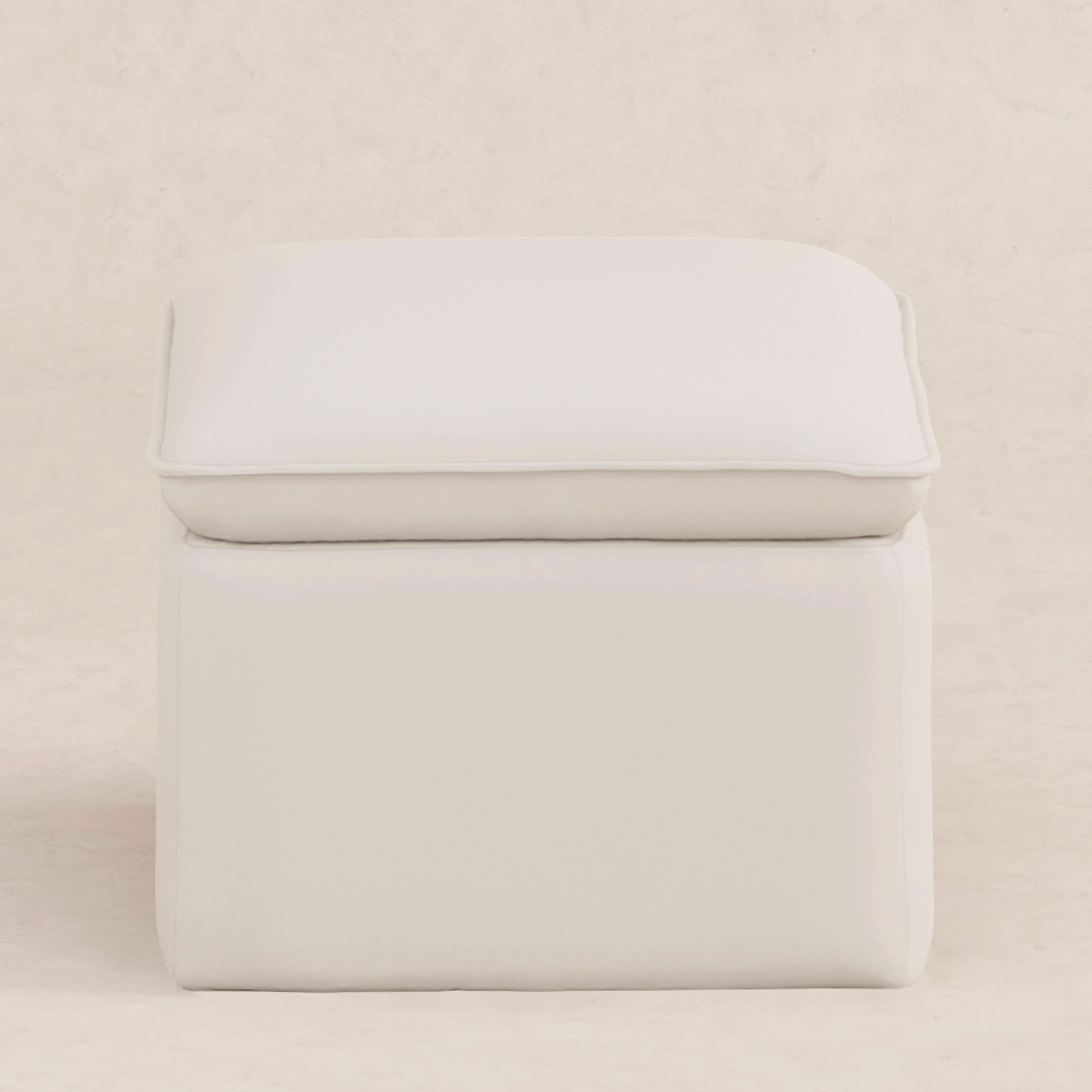 Babyletto Cali Storage Ottoman in Eco-Performance Fabric | Water Repellent & Stain Resistant