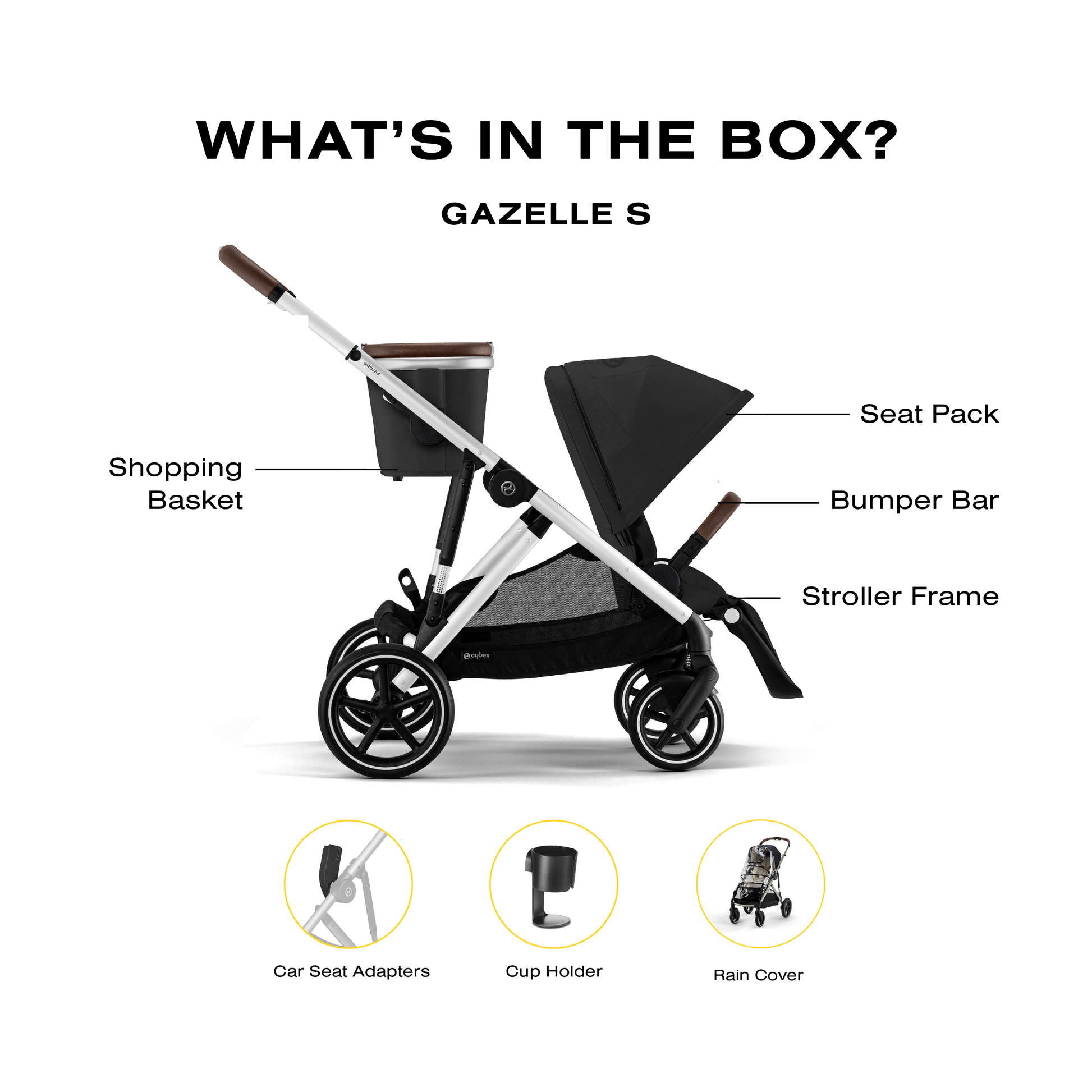 cybex gazelle s travel bag Cybex Gazelle S Stroller, Sky Blue (Taupe Frame)