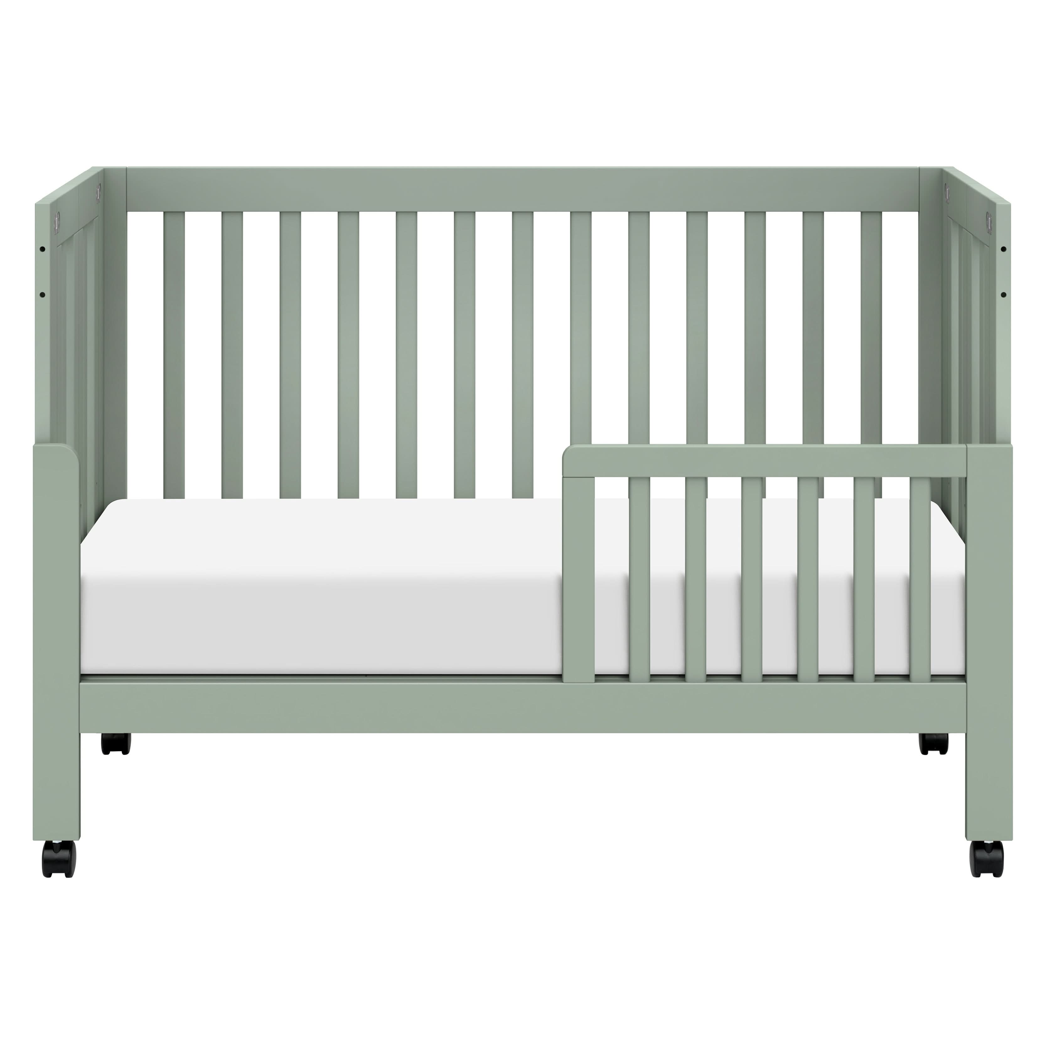 Babyletto Maki Portable Folding Crib with Toddler Bed Conversion Kit