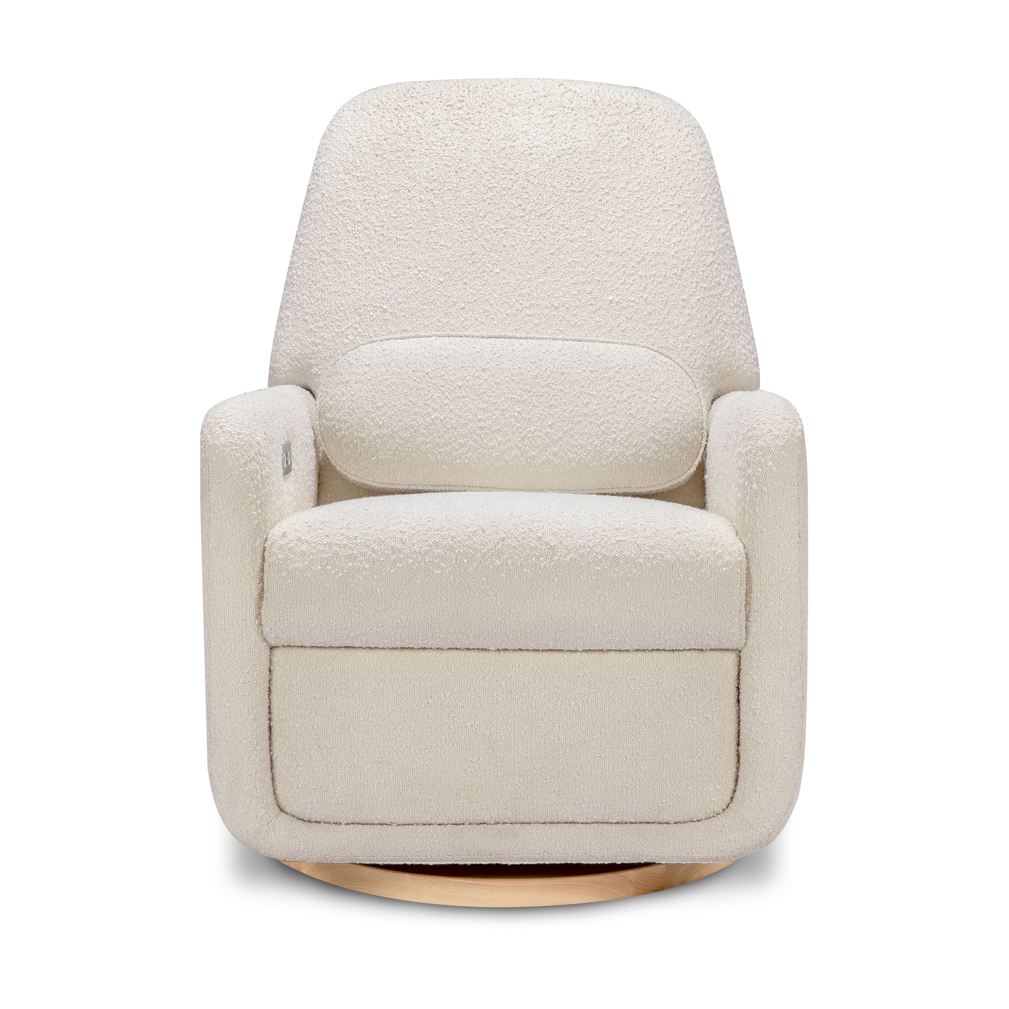Babyletto Arc Electronic Recliner and Swivel Glider in Boucle with USB port