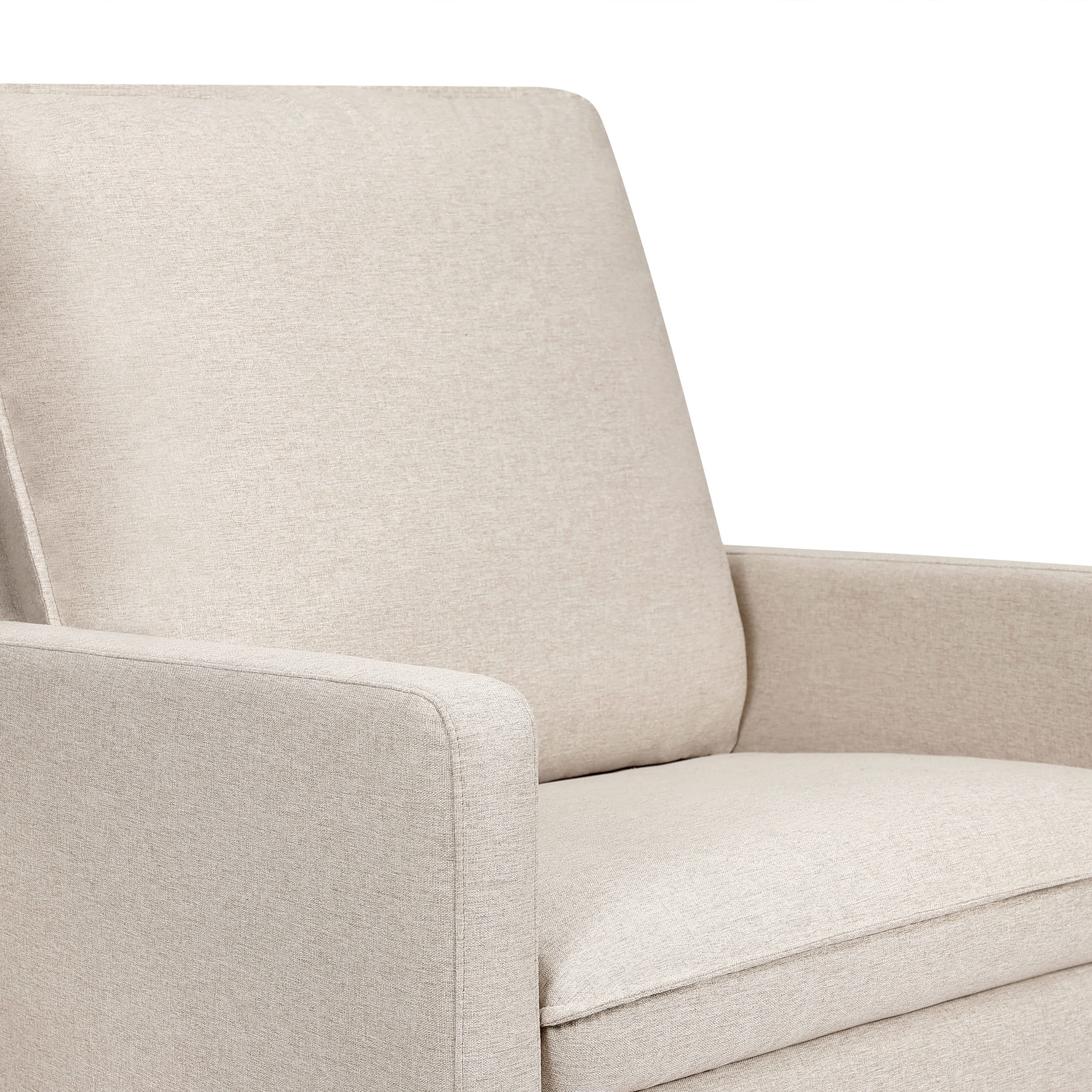 Babyletto Cali Pillowback Chair and a Half Glider in Eco-Performance Fabric | Water Repellent & Stain Resistant
