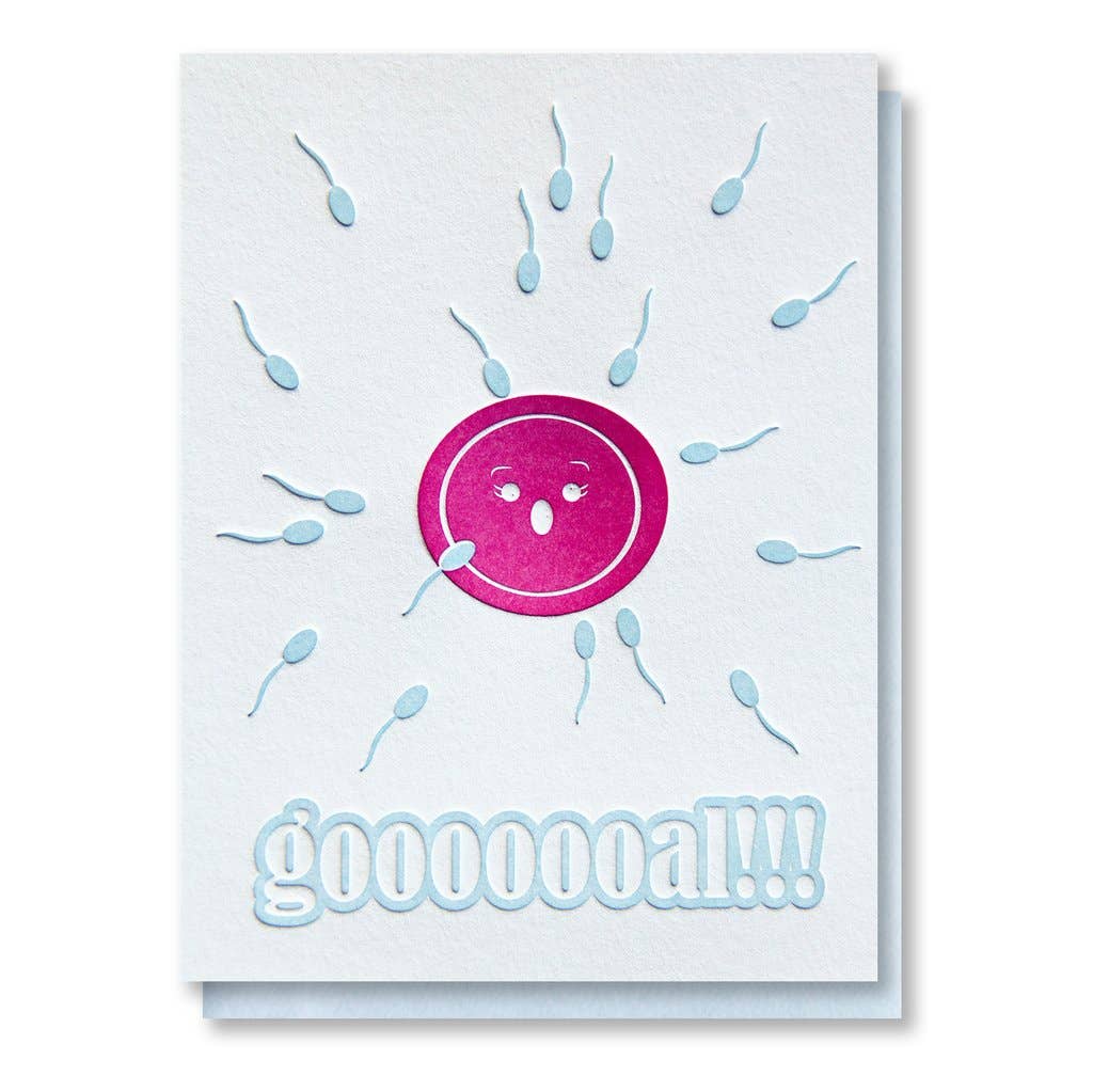 Kiss and Punch - Funny Baby Expecting Card