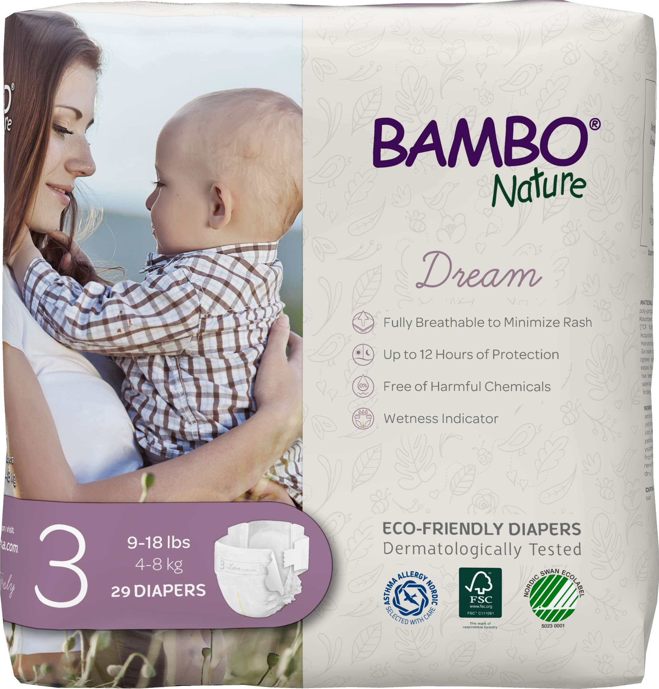 Bambo Nature Dream Baby Diapers Size 3