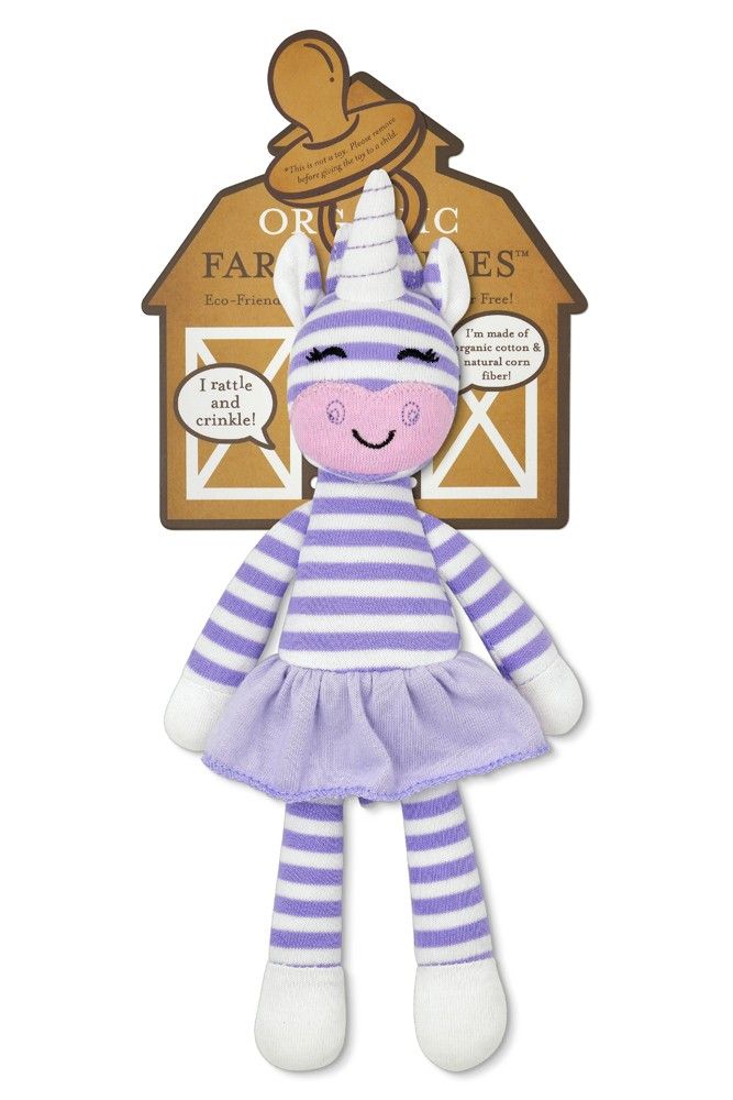 Apple Park Cupcake the Unicorn Pacifier Buddy